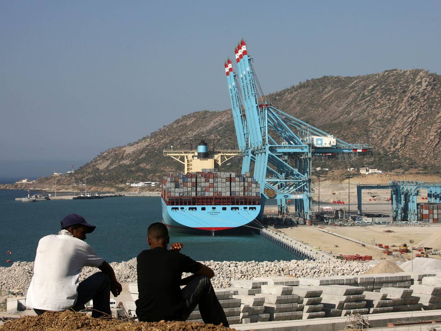 Tangier Med Port ved Tanger blev indviet i juli 2007. Nu skal havnen udvides med flere mio. teu. | Foto: Abdeljalil Bounhar/AP/Ritzau Scanpix