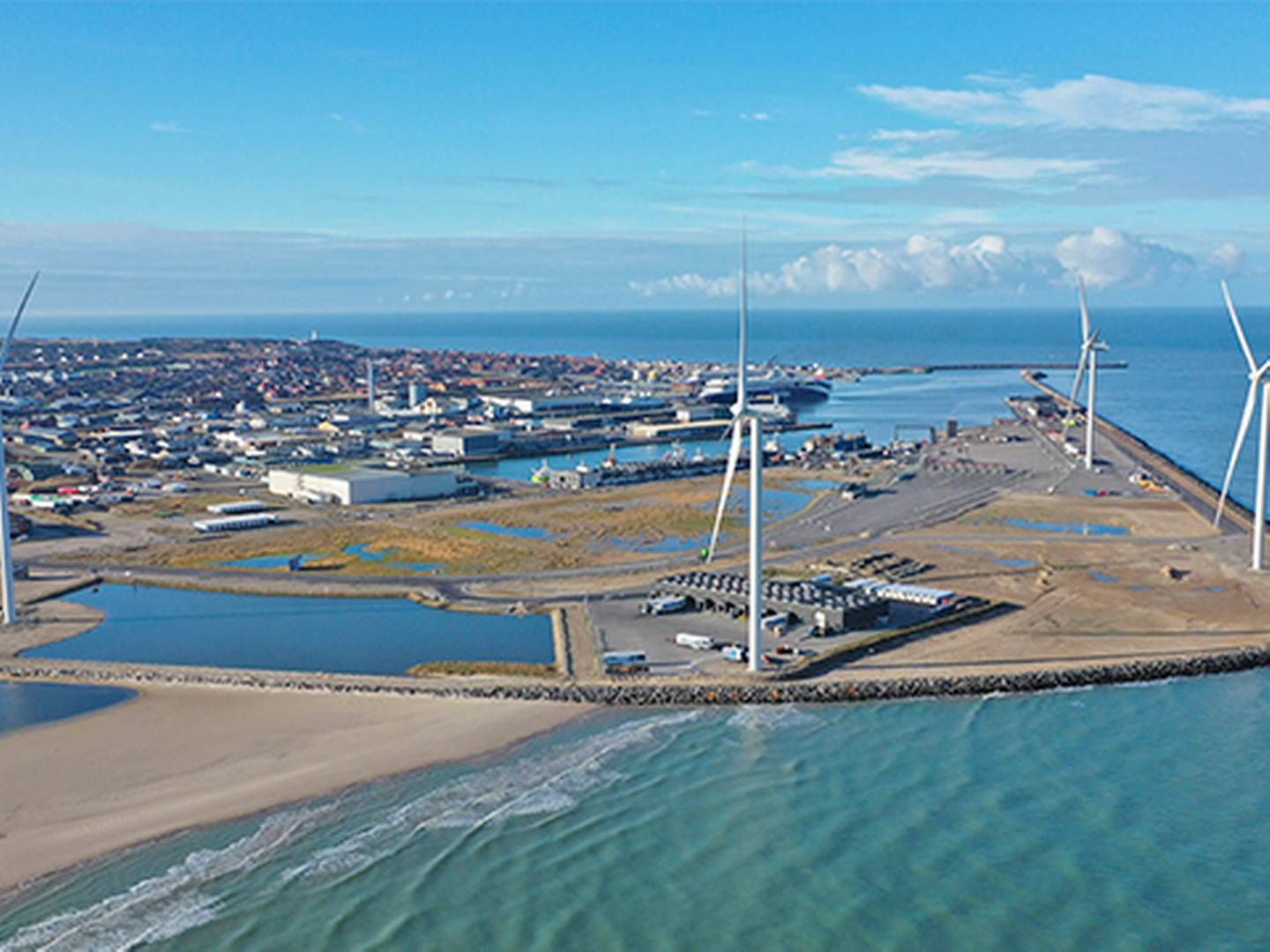 Projektet Greenport Scandinavia vil gøre Hirtshals Havn til nordeuropæisk CO2-knudepunkt. | Foto: Hirtshals Havn Pr