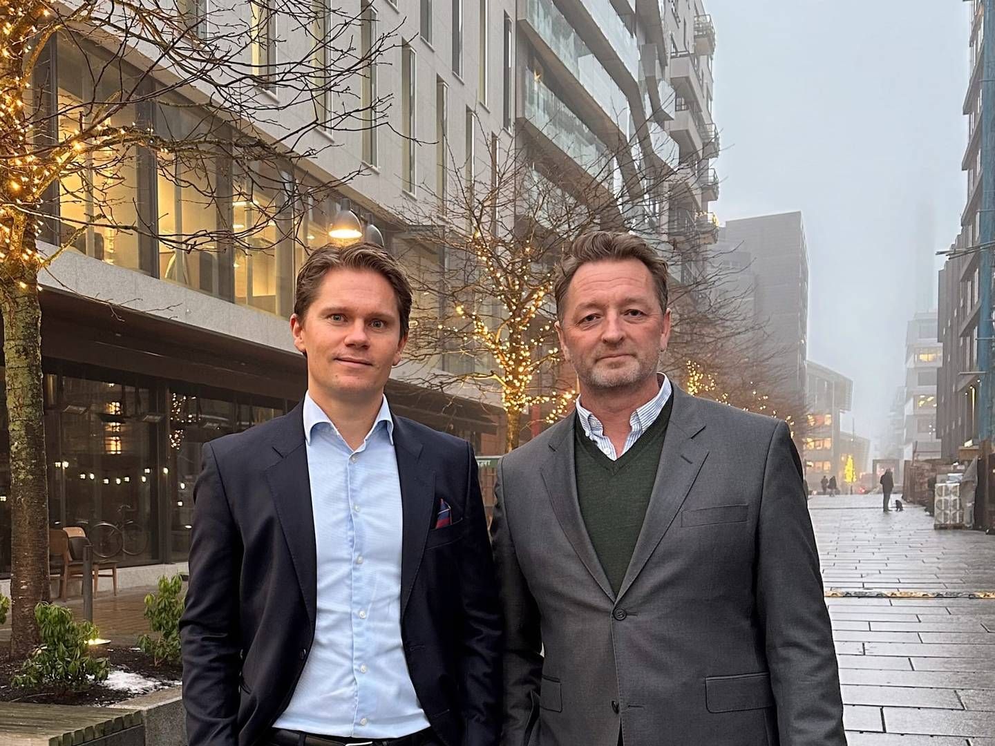 KJØPER: Pål Kumle og Lars Even Moe i Union kjøper til selskapets «core-fond». | Foto: Union