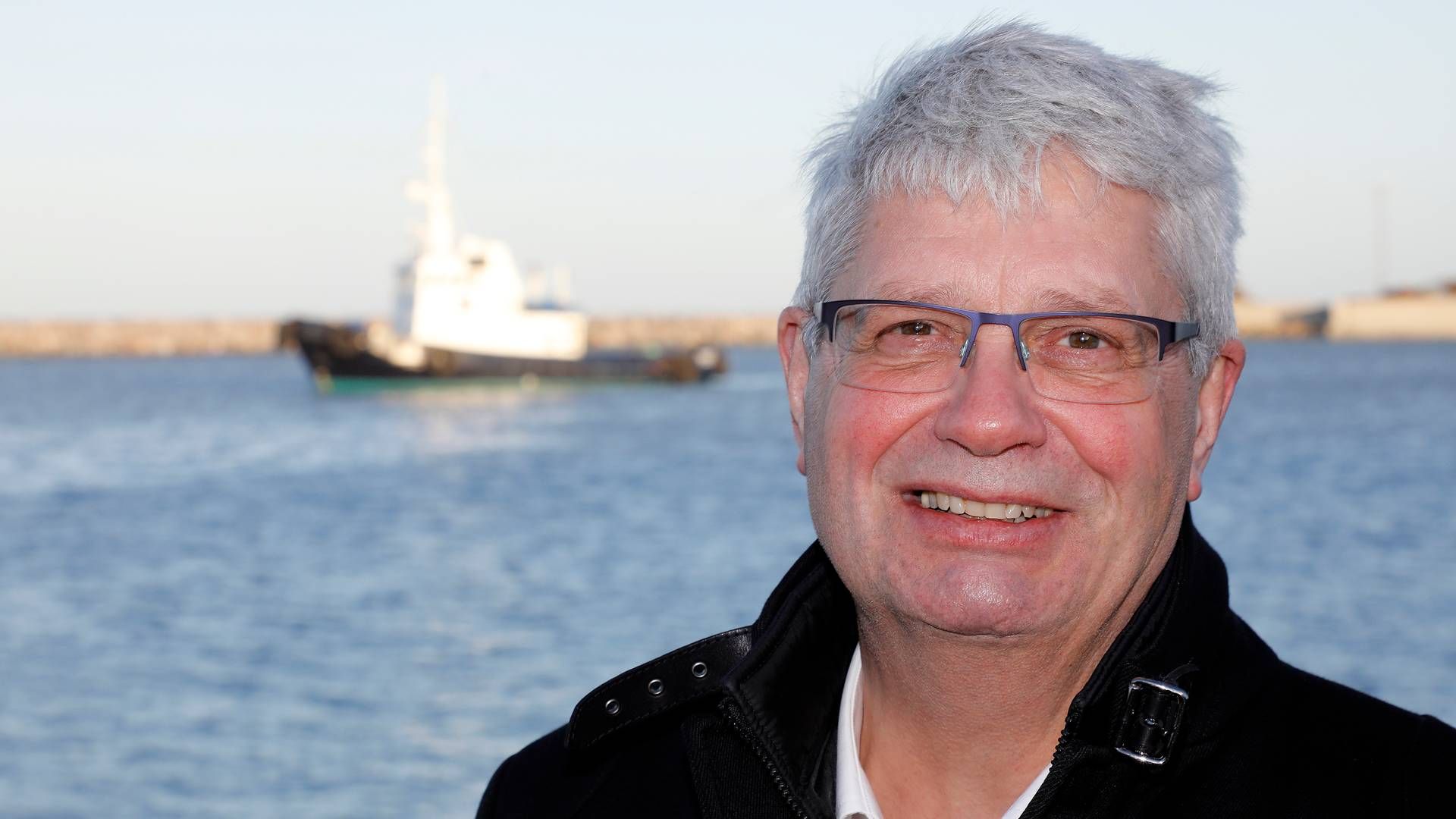 Anker Laden-Andersen siger farvel til Hirtshals Havn efter 14 år som bestyrelsesformand. | Foto: PR-foto/Hirtshals Havn