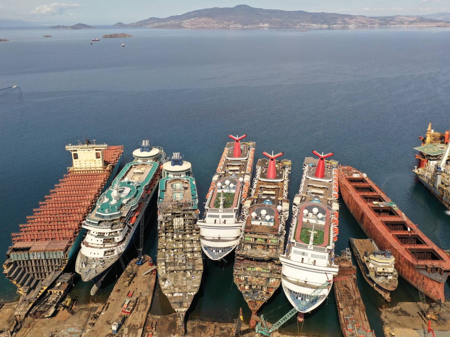 Aliağa Ship Breaking Yard er verdens fjerdestørste skibsophugningsværft beliggende på tværs af en 10 km lang strand ved Aliaga, Tyrkiet. | Foto: Umit Bektas/Reuters/Ritzau Scanpix