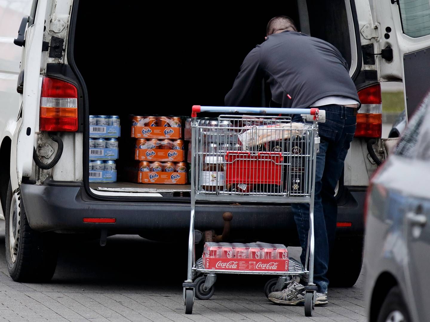 Øl og sodavand er fortsat de store varegrupper, som bliver solgt i den dansk-tyske grænsehandel. | Foto: Jens Dresling/Ritzau Scanpix.