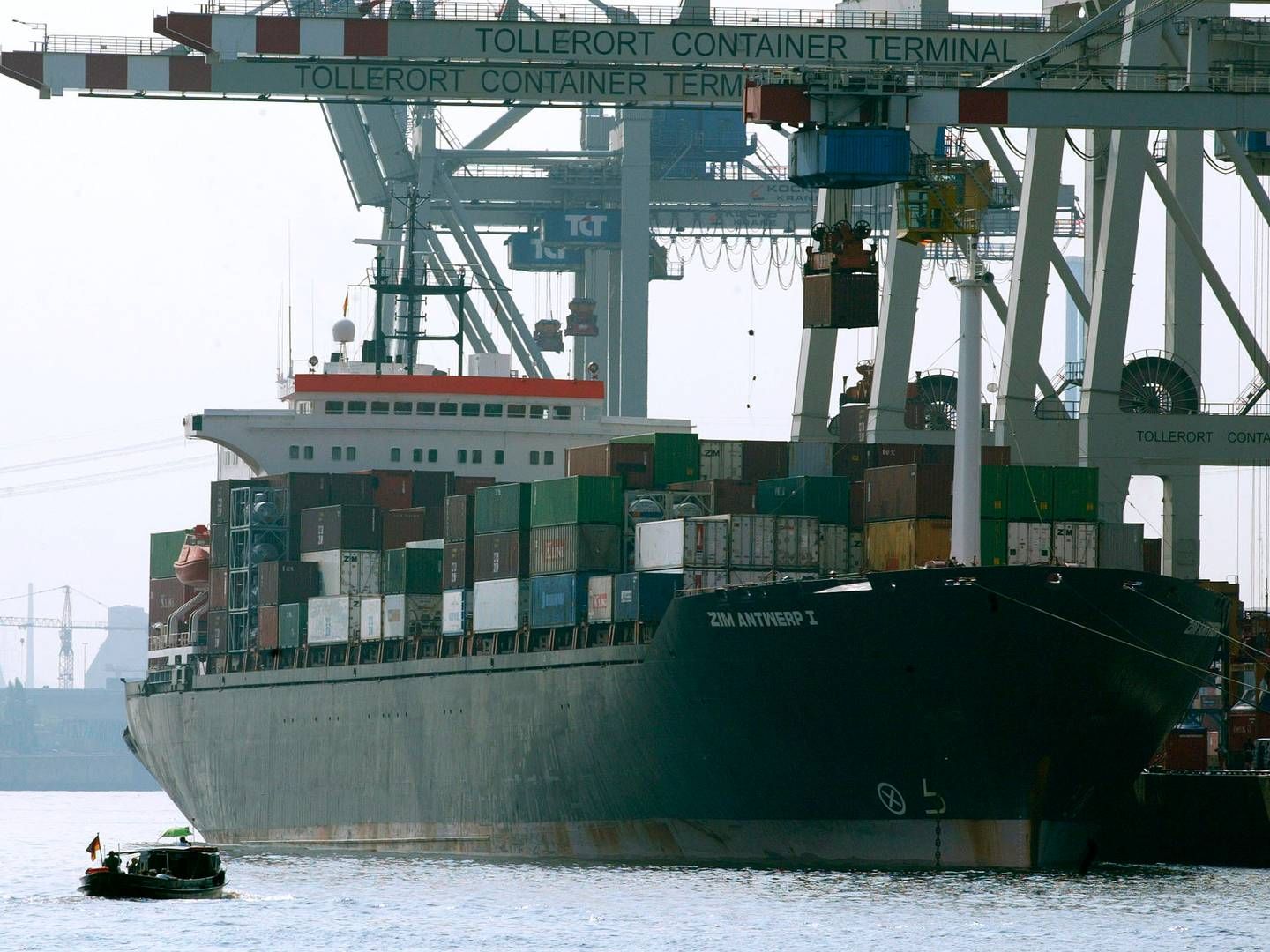 Containerlinjen Zim er baseret i Israel og har nu fået forbud mod at anløbe malaysiske havne. | Foto: Christian Charisius/Reuters/Ritzau Scanpix
