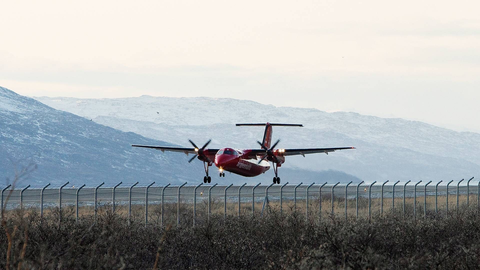 Arkivbilledet fra lufthavnen i Kangerlussuaq | Foto: Martin Lehmann/Ritzau Scanpix