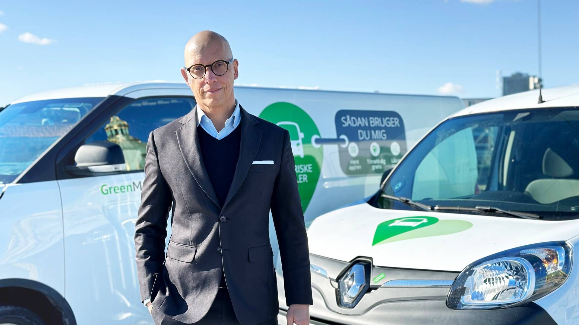 Kasper Gjedsted blev adm. direktør for Greenmobility i foråret og har tidligere været i biludlejningsbranchen. | Foto: Pr / Greenmobility