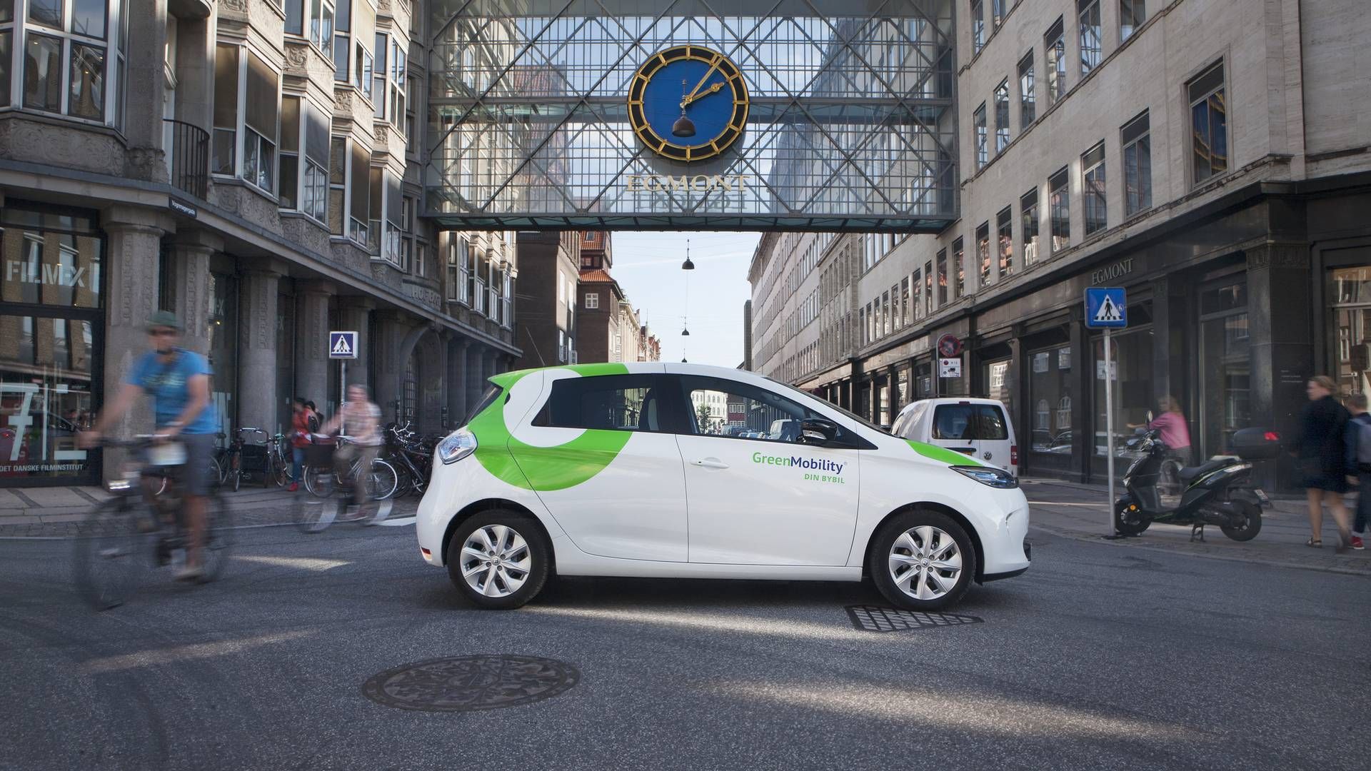 Greenmobility har en flåde på omkring 1400 biler, hvor de 1000 findes i København. | Foto: Prgreen Mobility