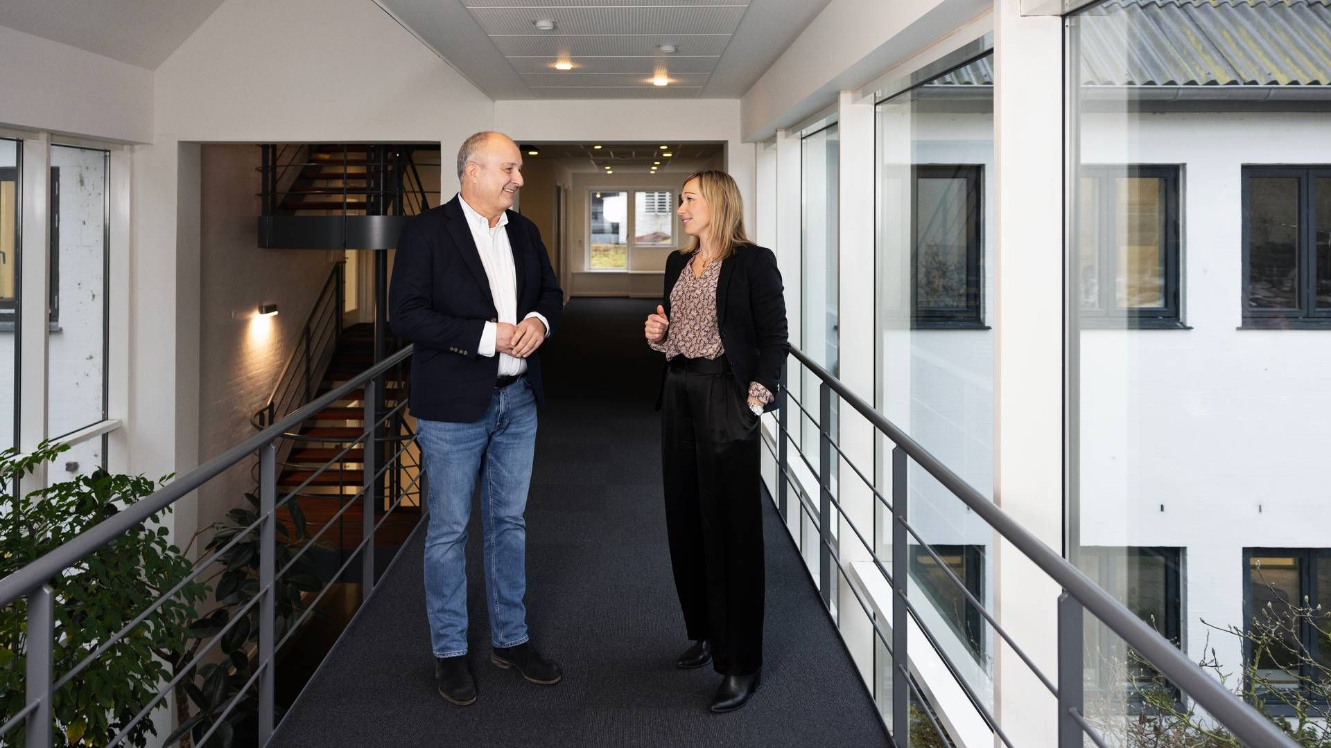 Ann Kristin Led (th.) får som ny adm. direktør i Medtrace med sig i ledelsen Lars Trolle, der er blevet ansat som teknisk direktør. | Foto: Medtrace / Pr