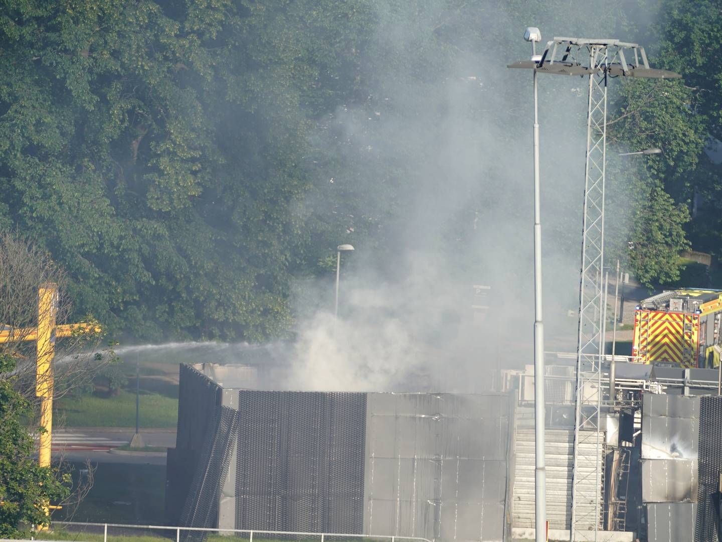 TOK FYR: En hydrogentank og ved en Uno-X-stasjon i Sandvika eksploderte i juni 2019. | Foto: Heiko Junge/NTB
