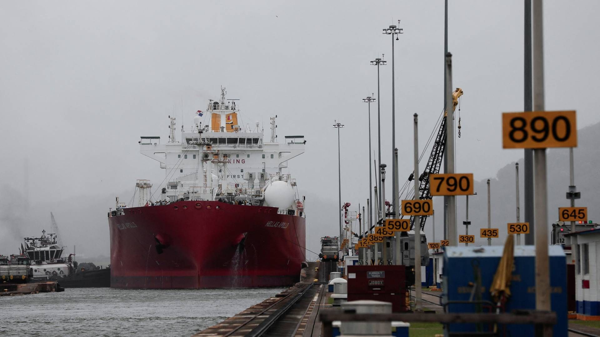 Siden efteråret har antallet af ventende skibe ved Panamakanalen været høj, hvilket har skabt problemer for både rederier og logistikselskaber. | Foto: Stringer
