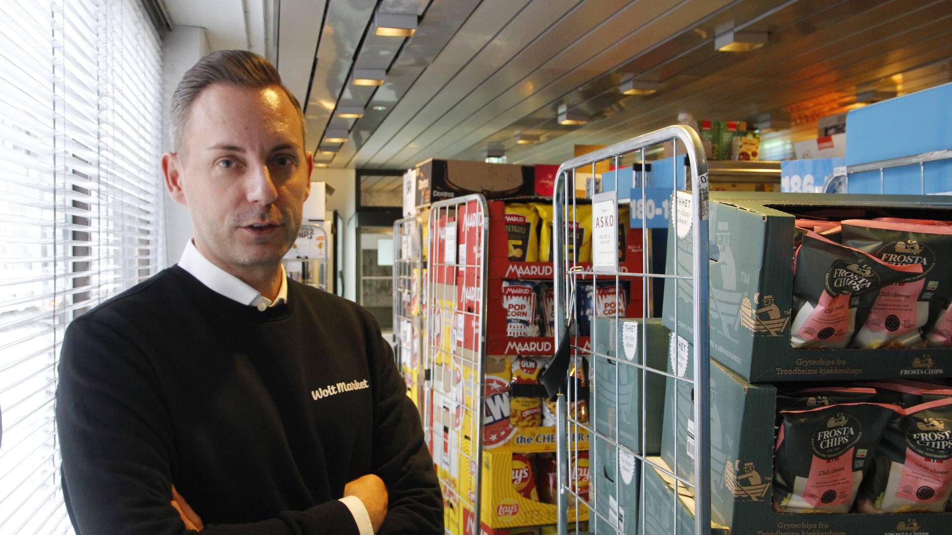 HAR VEKSTAMBISJONER: I tillegg Wolt som leveranseaktør, har Wolt Market egne butikker for dagligvarehandel som ledes av Joachim Schwartzbach. | Foto: Øystein Engh