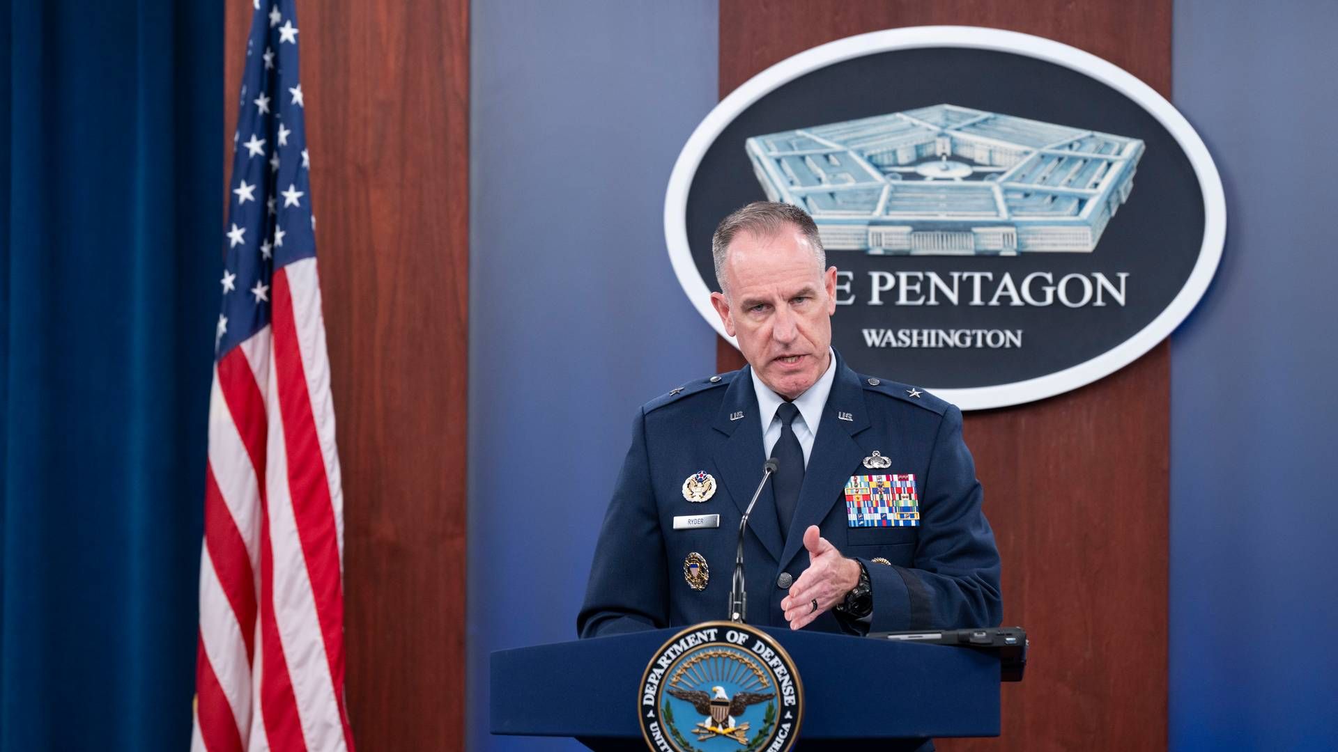 Generalmajor Pat Ryder er pressesekretæren for det amerikanske forsvarsministerium. | Foto: Kevin Wolf/AP/Ritzau Scanpix
