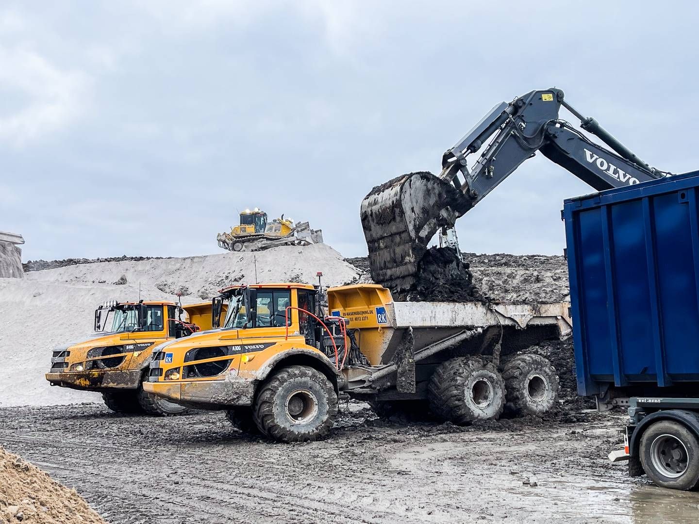 Nordic Waste har siden midten af december været ramt af jordskredet, der har lukket ned for driften af virksomhedens behandlingsanlæg til rensning af forurenet jord. | Foto: Nordic Waste / Mikkel Wenzel Andreasen