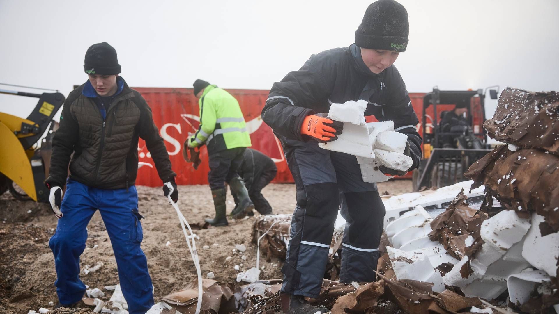 Frivillige har siden juledagene hjulpet med at rydde op på de nordjyske strande. | Foto: Claus Bjørn Larsen/Ritzau Scanpix