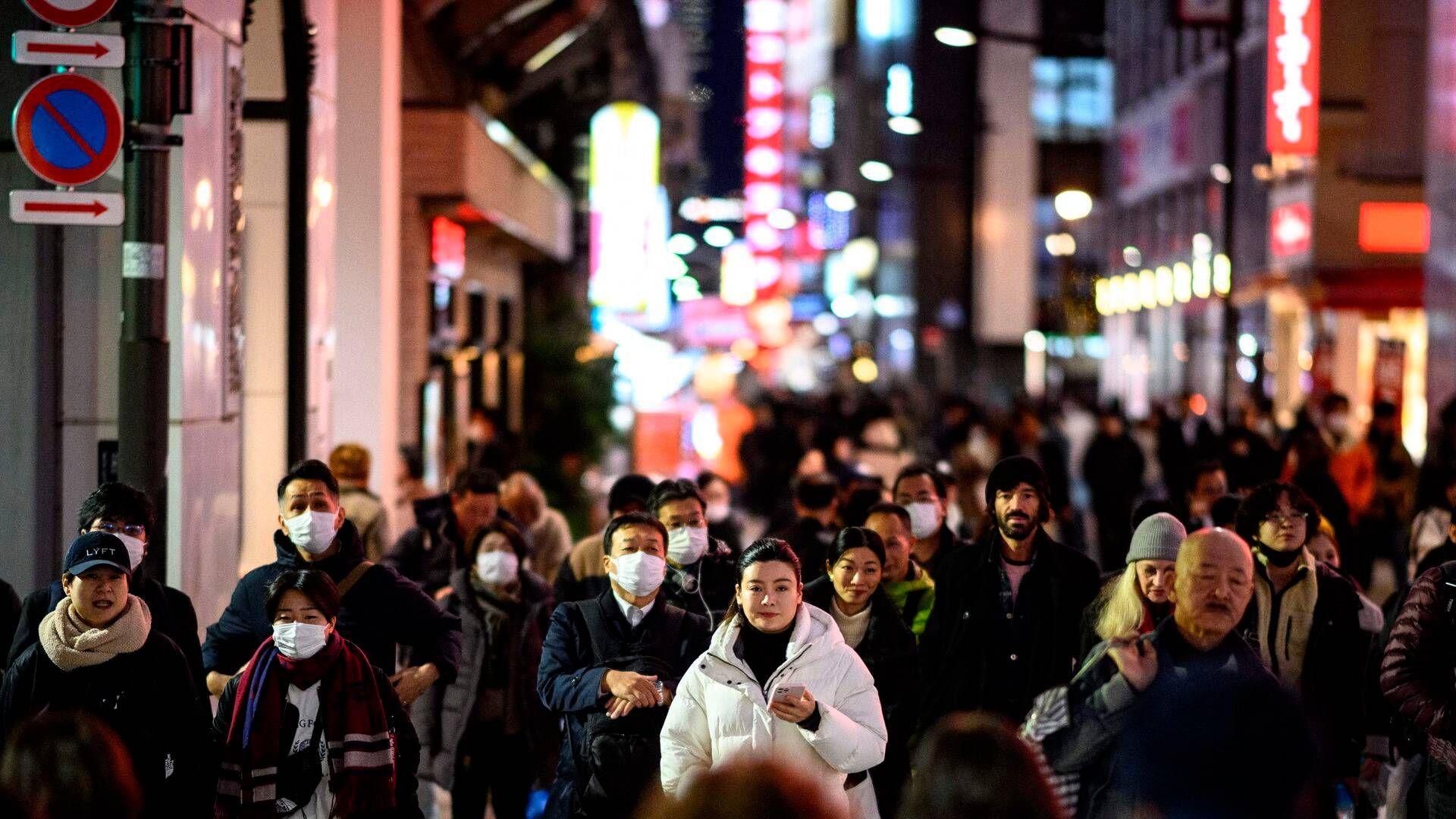 Detailsalget steg 5,3 pct. i november i Japan, hvilket var en større stigningen end i oktober. | Foto: Philip Fong/AFP/Ritzau Scanpix