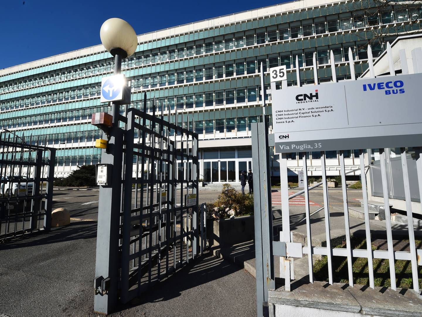 CNH Industrial producerer forskellige landbrugsmaskiner. Her ses virksomhedens kontor i Torino, Italien. Arkivfoto. | Foto: Massimo Pinca/Reuters/Ritzau Scanpix