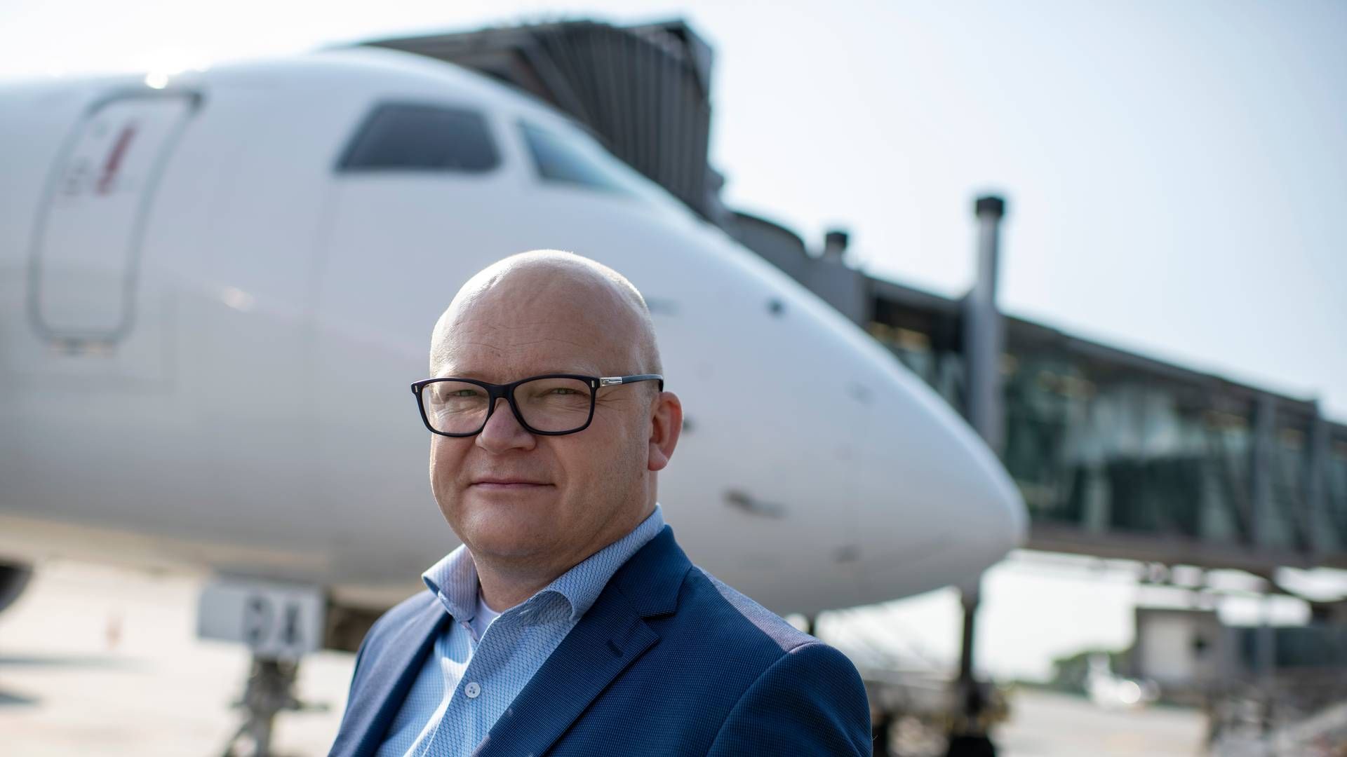 Jan Hessellund, administrerende direktør for Billund Lufthavn. | Foto: Joachim Ladefoged