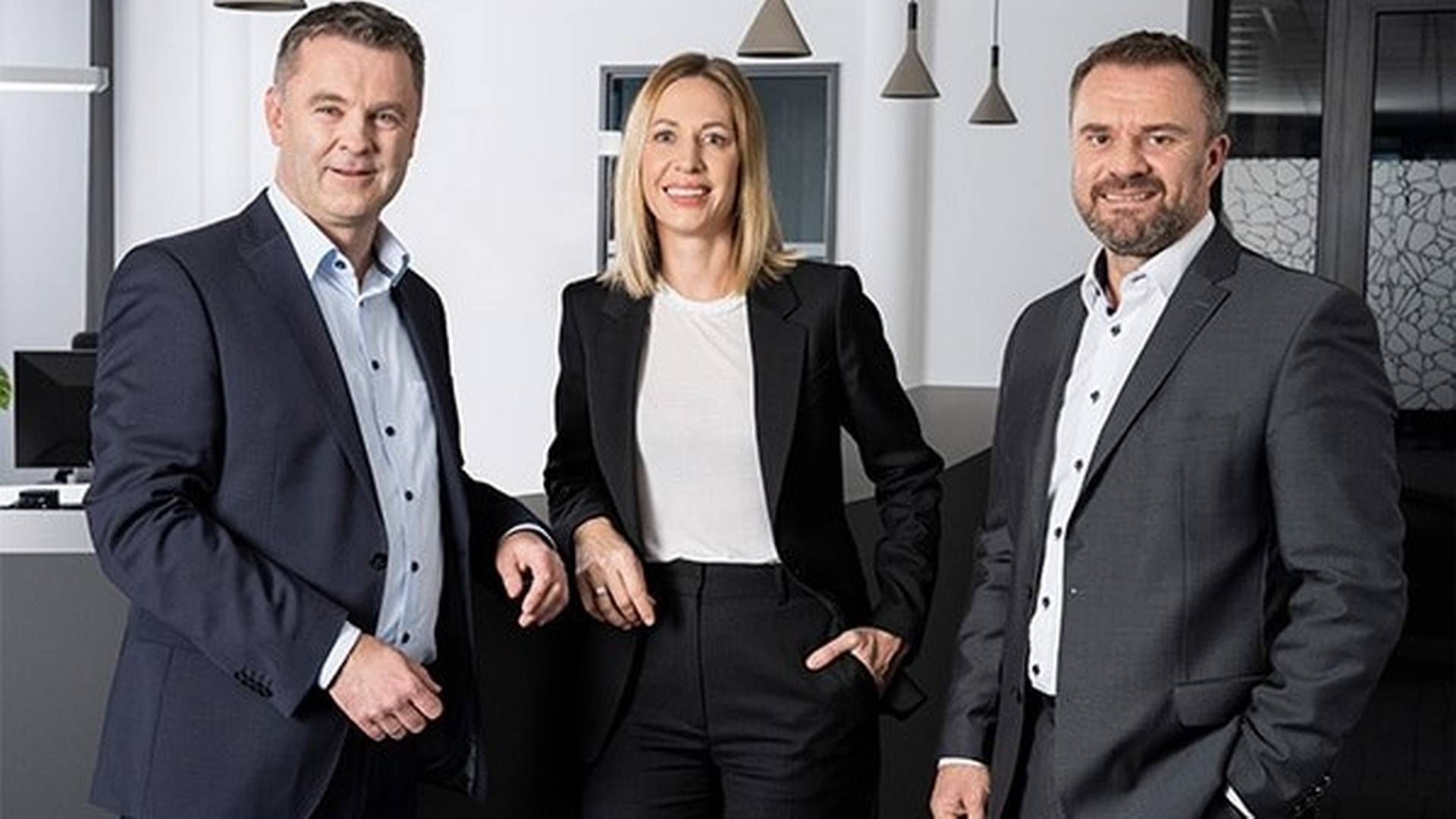 Ronny Reißmann, Jessica Tröger und der neue Vorstandsvorsitzende Helmut Hollweck (v.l.) | Foto: PSD Bank Nürnberg