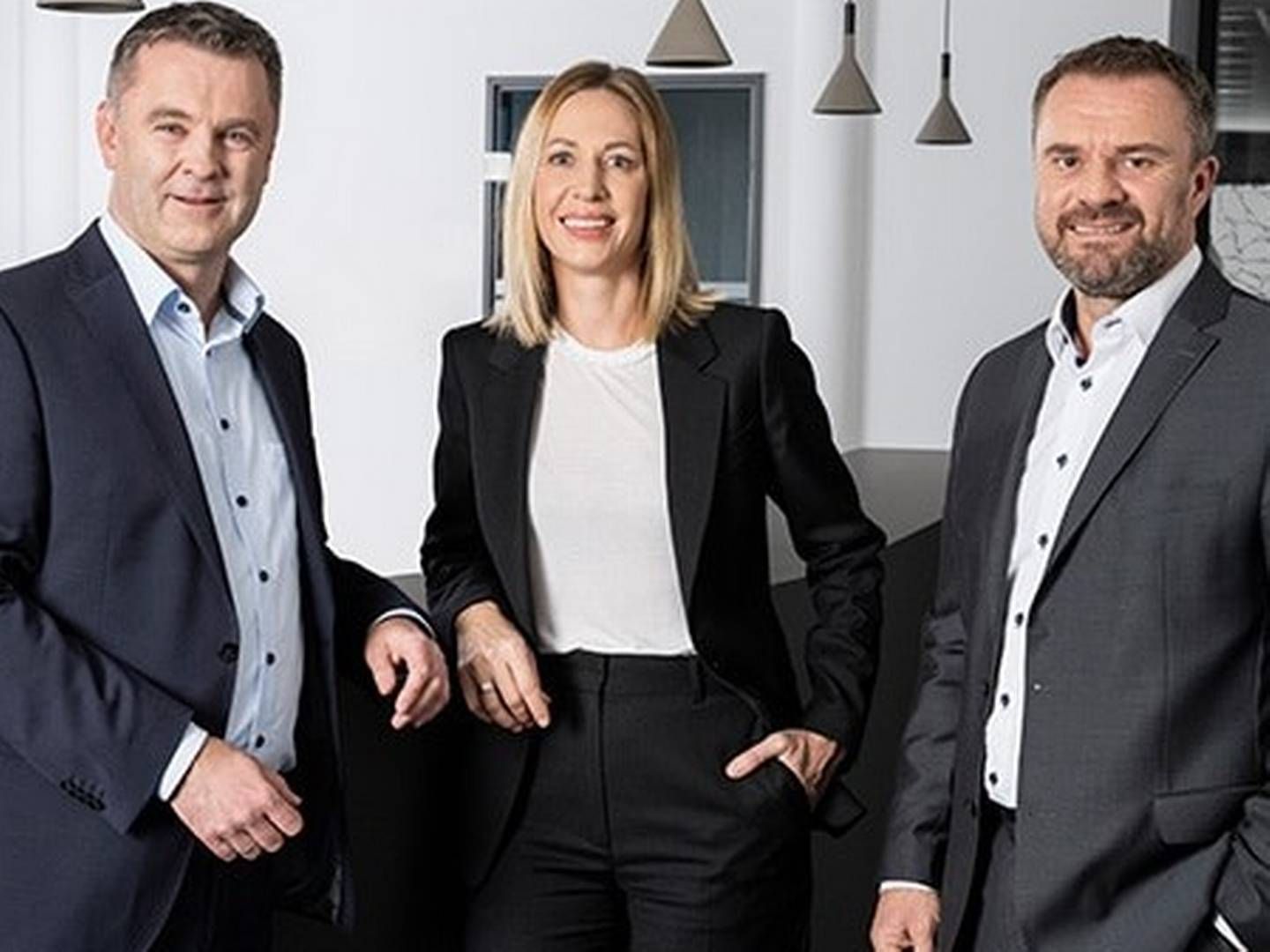 Ronny Reißmann, Jessica Tröger und der neue Vorstandsvorsitzende Helmut Hollweck (v.l.) | Foto: PSD Bank Nürnberg