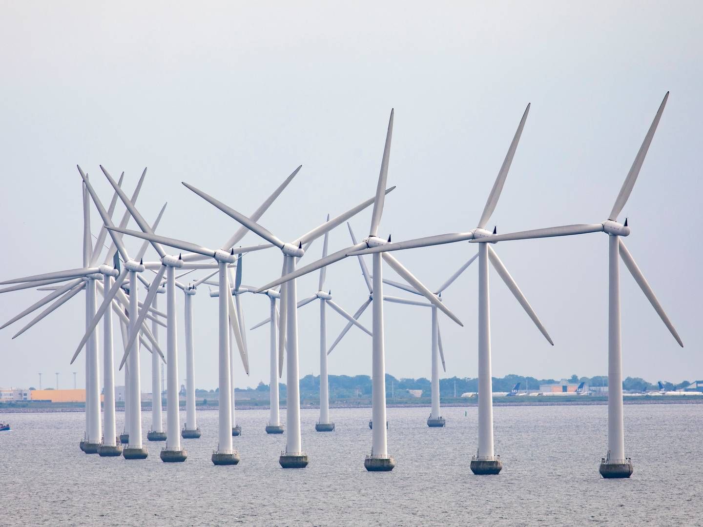 Vindmøller i Øresund mellom København og Malmö. Illustrasjonsbilde. | Foto: Paul Kleiven / NTB