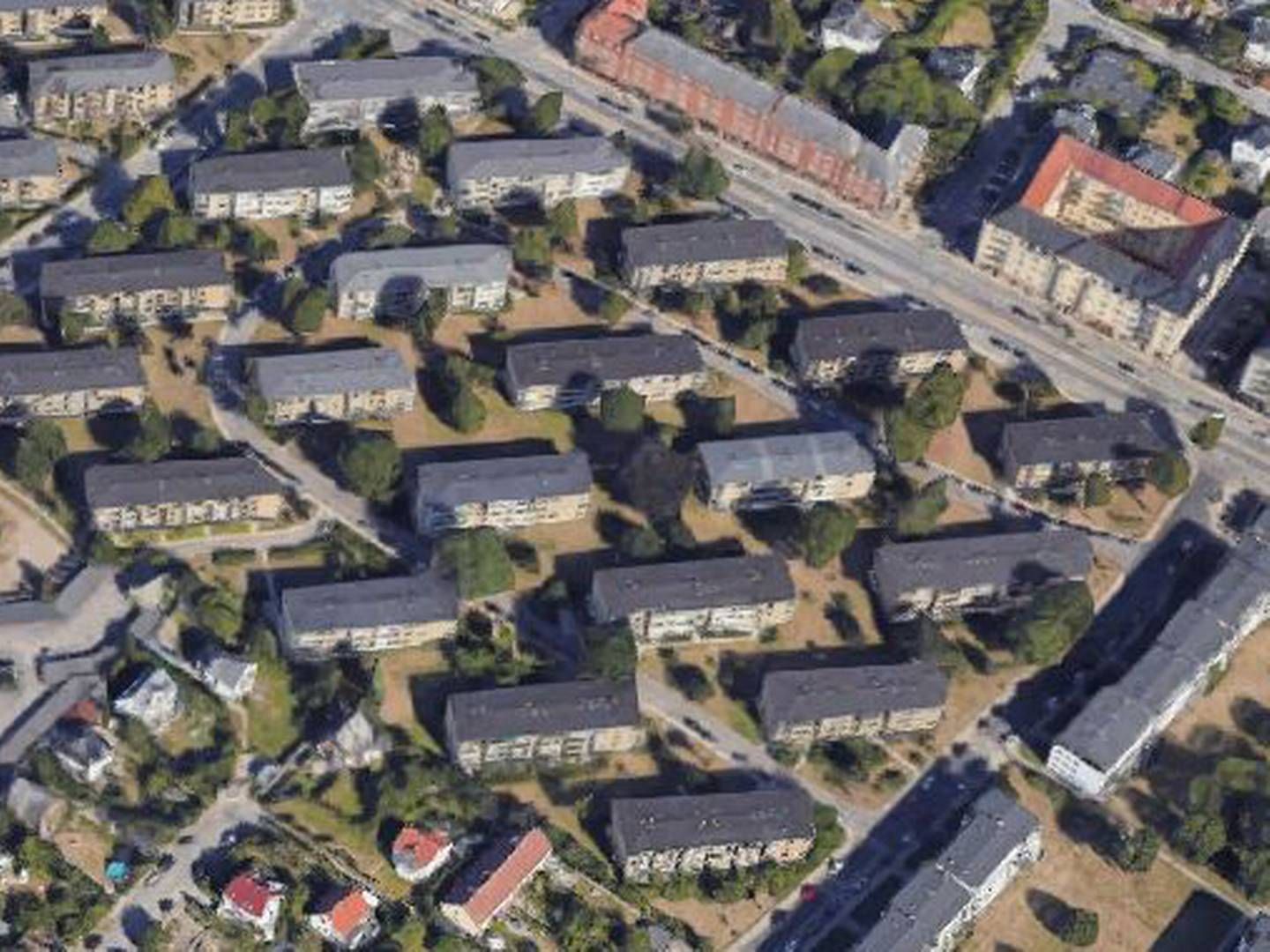 En del af de handlede boliger er placeret her i Blidahpark ved Strandvejen i Hellerup. | Foto: Google Maps