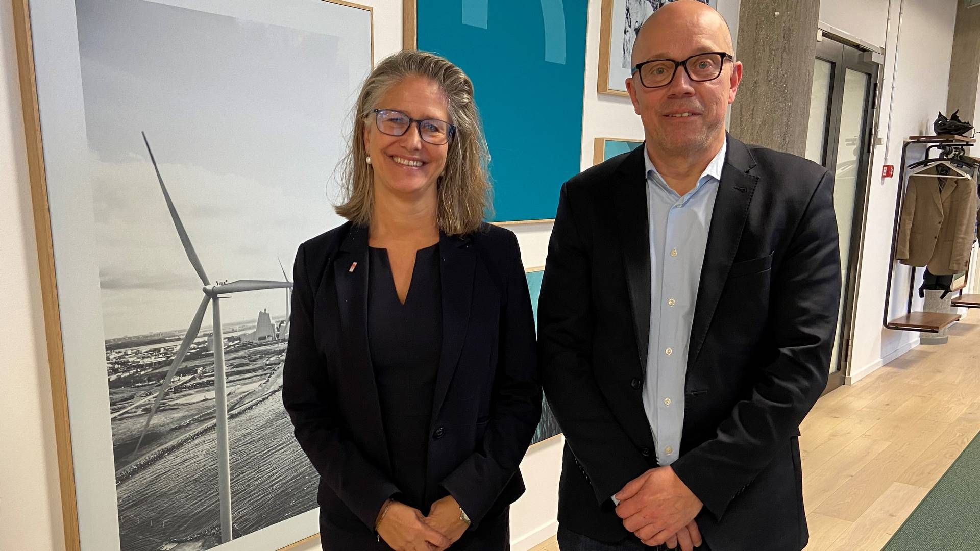 Anette Galskjøt, adm. direktør i Danish Export Association, og Jan Hylleberg, viceadm. direktør i Green Power Denmark | Foto: Pr Green Power Denmark