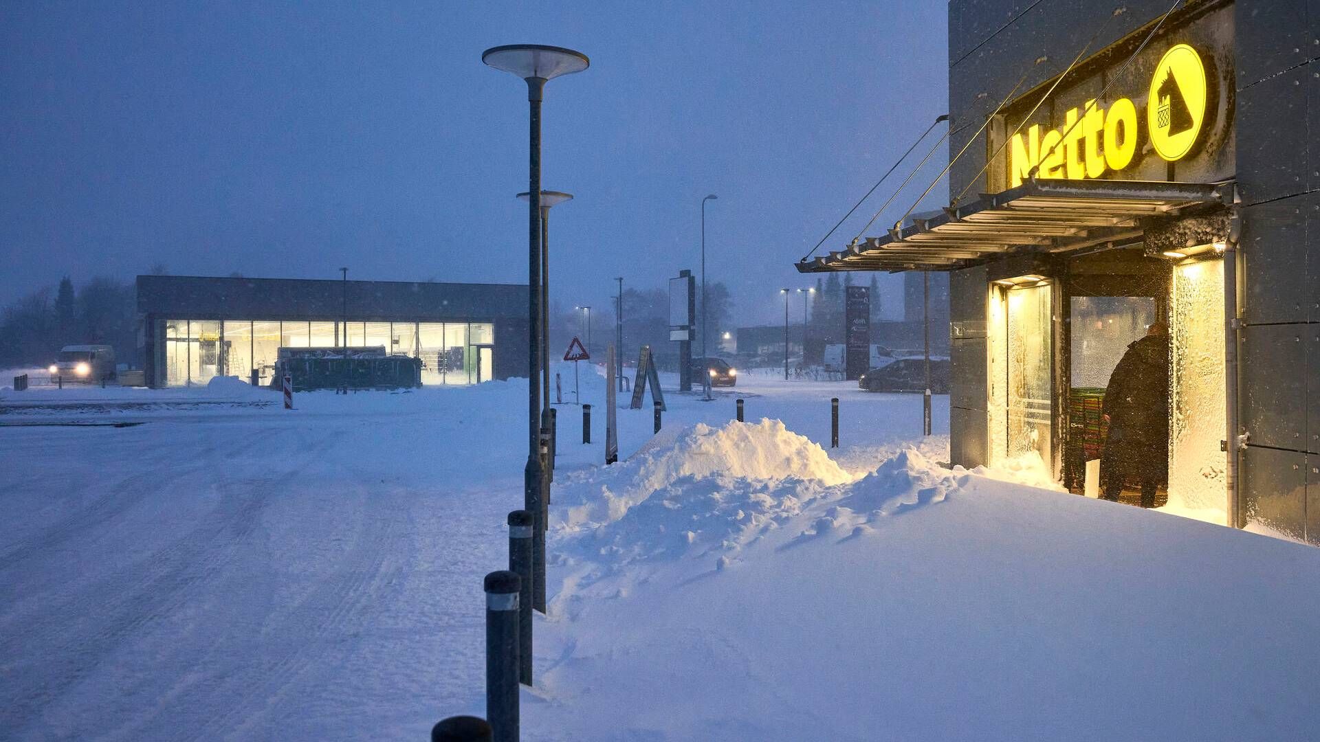 Det massive snevejr i store dele af landet lægger pres på forsyningerne til dagligvarekæderne. | Foto: Mikkel Berg Pedersen/Ritzau Scanpix