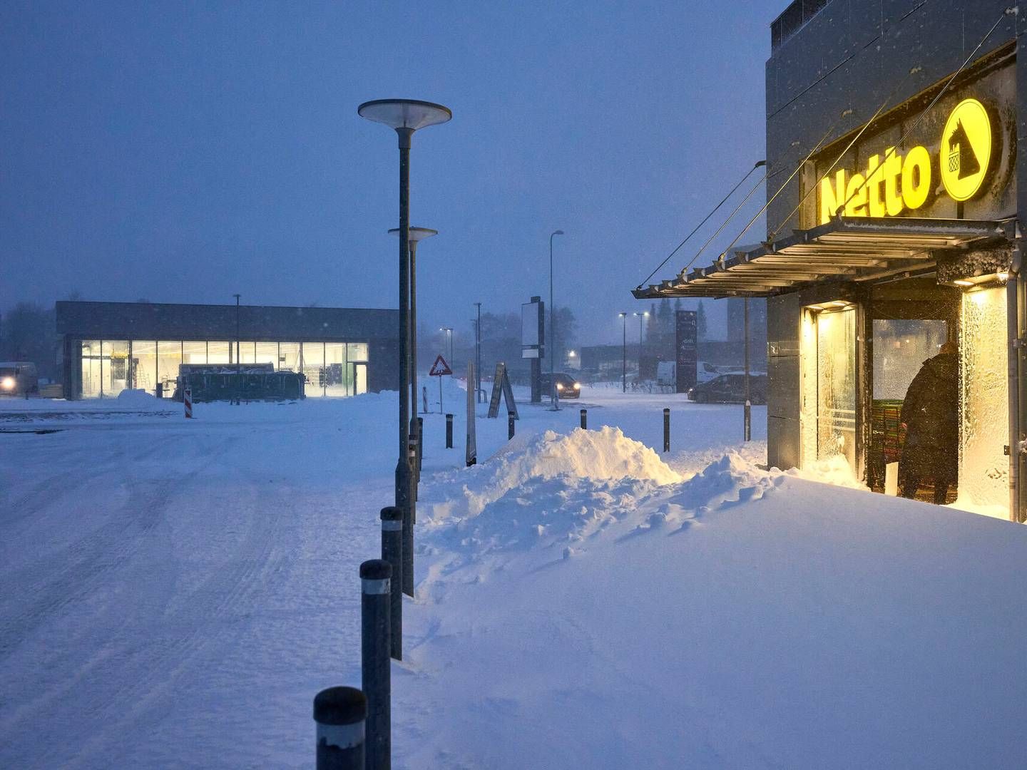 Det massive snevejr i store dele af landet lægger pres på forsyningerne til dagligvarekæderne. | Foto: Mikkel Berg Pedersen/Ritzau Scanpix