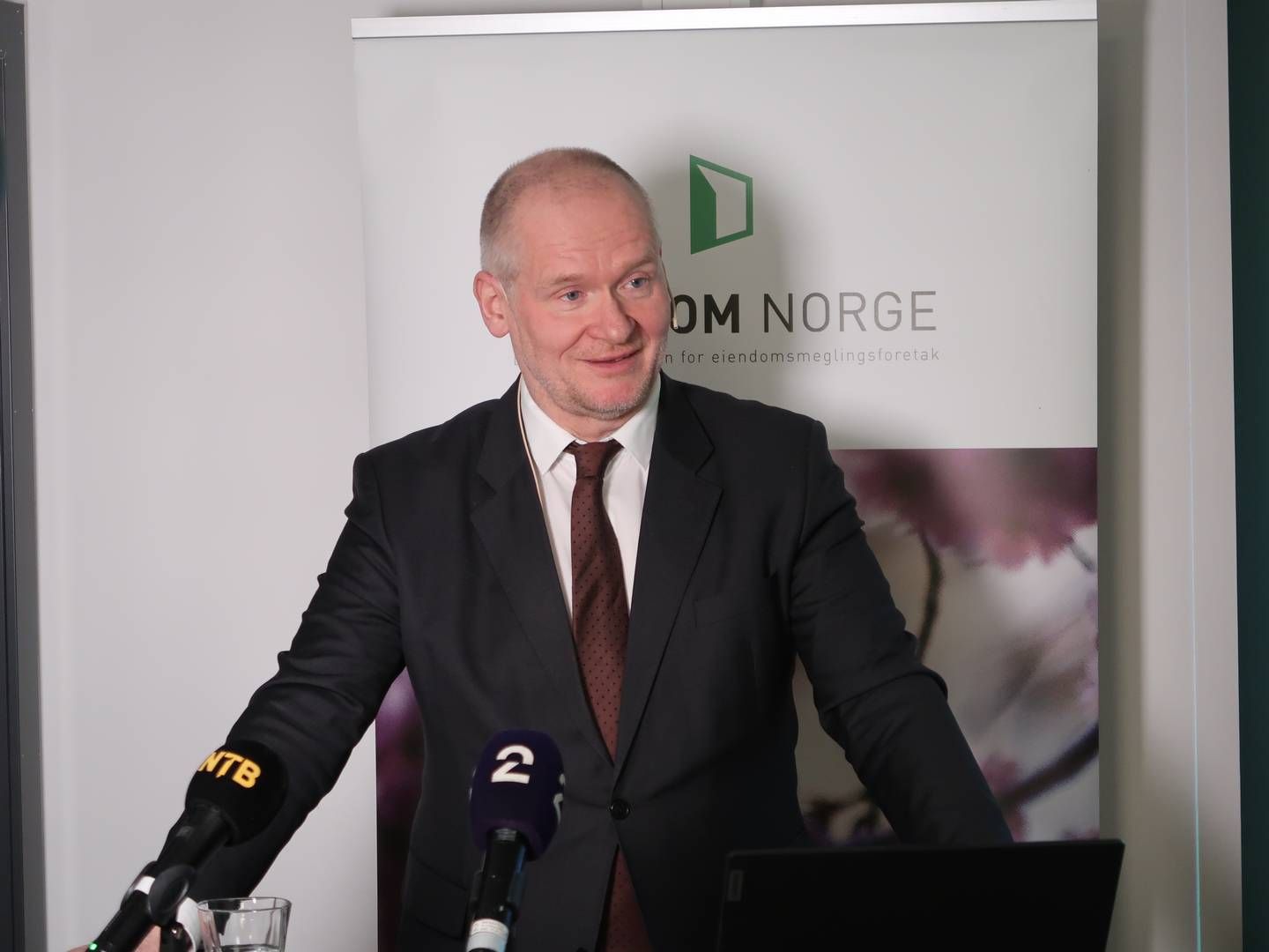 PRESENTERER LEIEPRISTALL: Administrerende direktør Henning Lauridsen i Eiendom Norge | Foto: Jørgen Fjellheim / EiendomsWatch