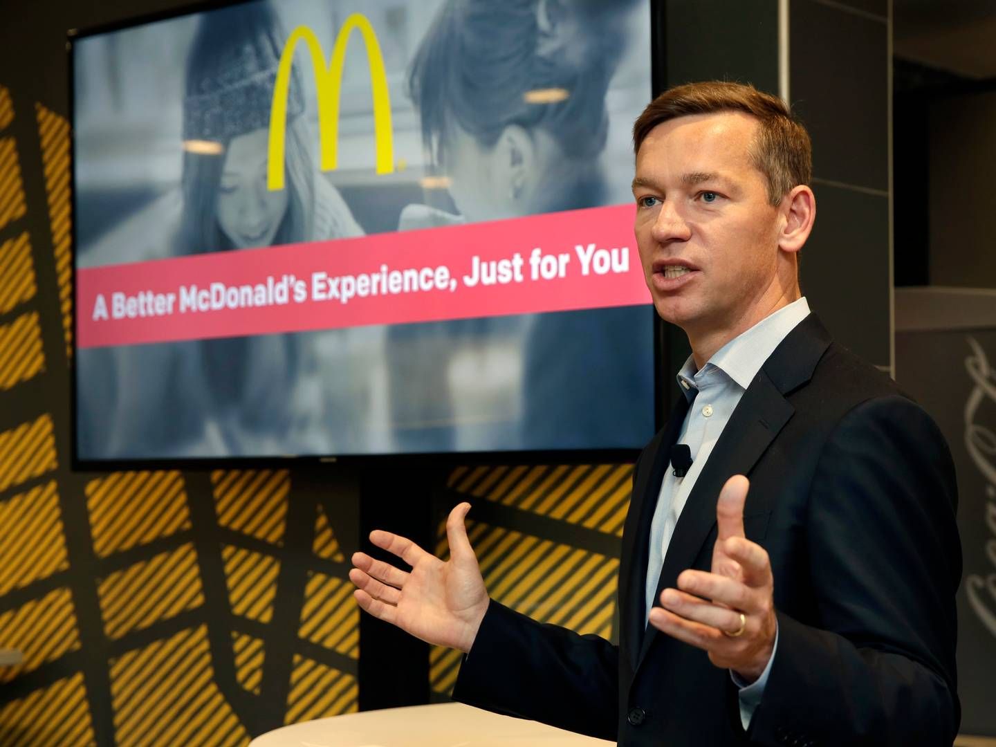 Chris Kempczinski er topchef for fastfoodkæden McDonald's. | Foto: Richard Drew/AP/Ritzau Scanpix