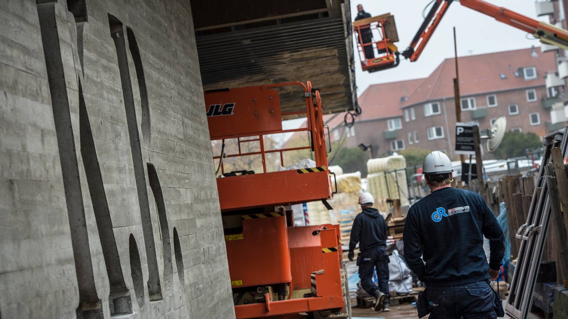 Især byggeriet er ramt af tilbagegang. | Foto: Ole Steen