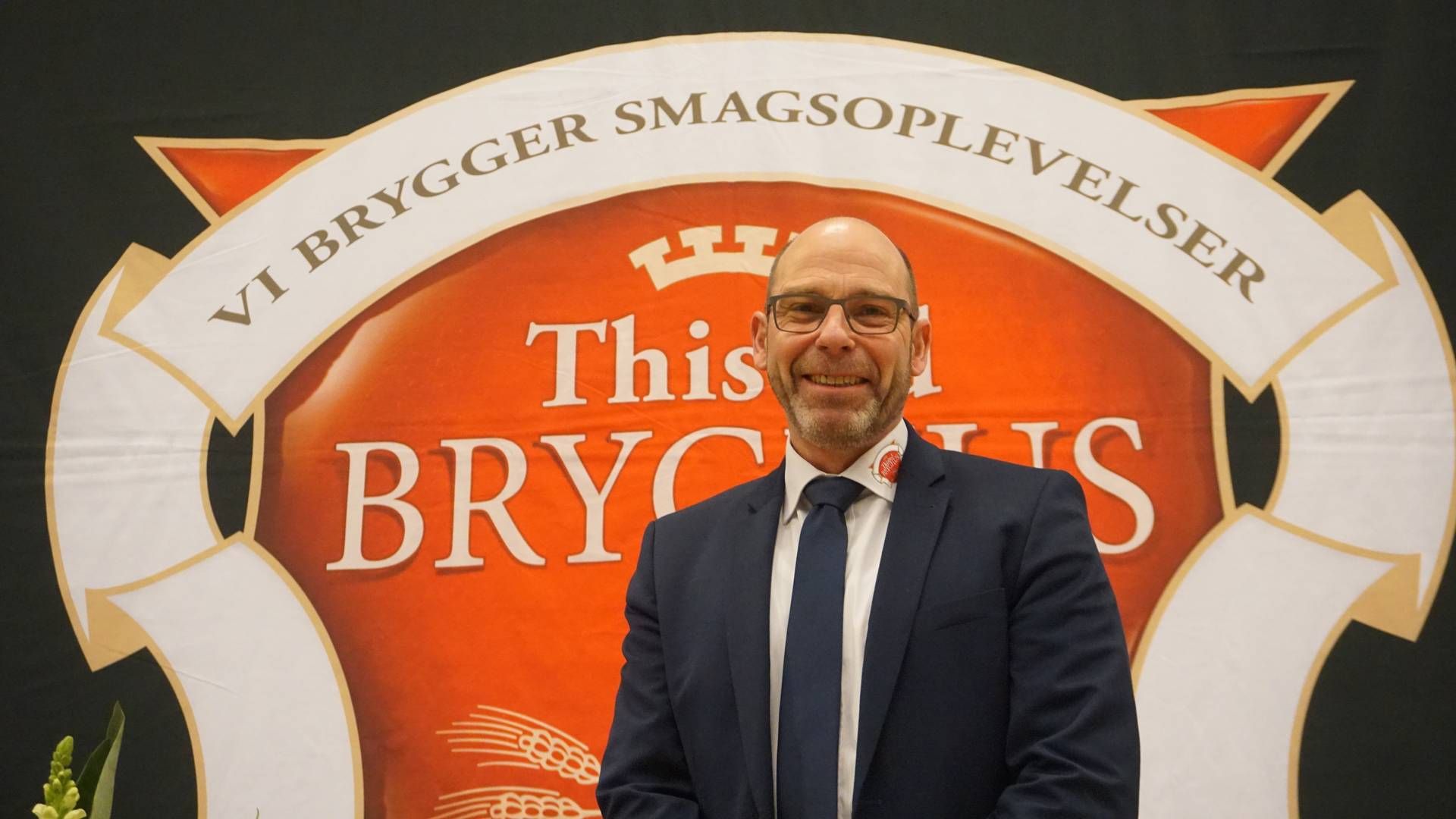 Aage Svenningsen, adm. direktør i Thisted Bryghus, glæder sig over det nye samarbejde. | Foto: Pr/thisted Bryghus