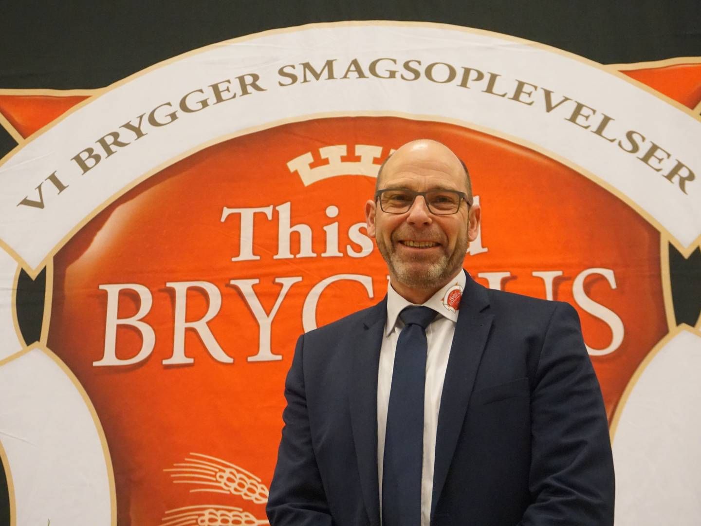 Aage Svenningsen, adm. direktør i Thisted Bryghus, glæder sig over det nye samarbejde. | Foto: Pr/thisted Bryghus