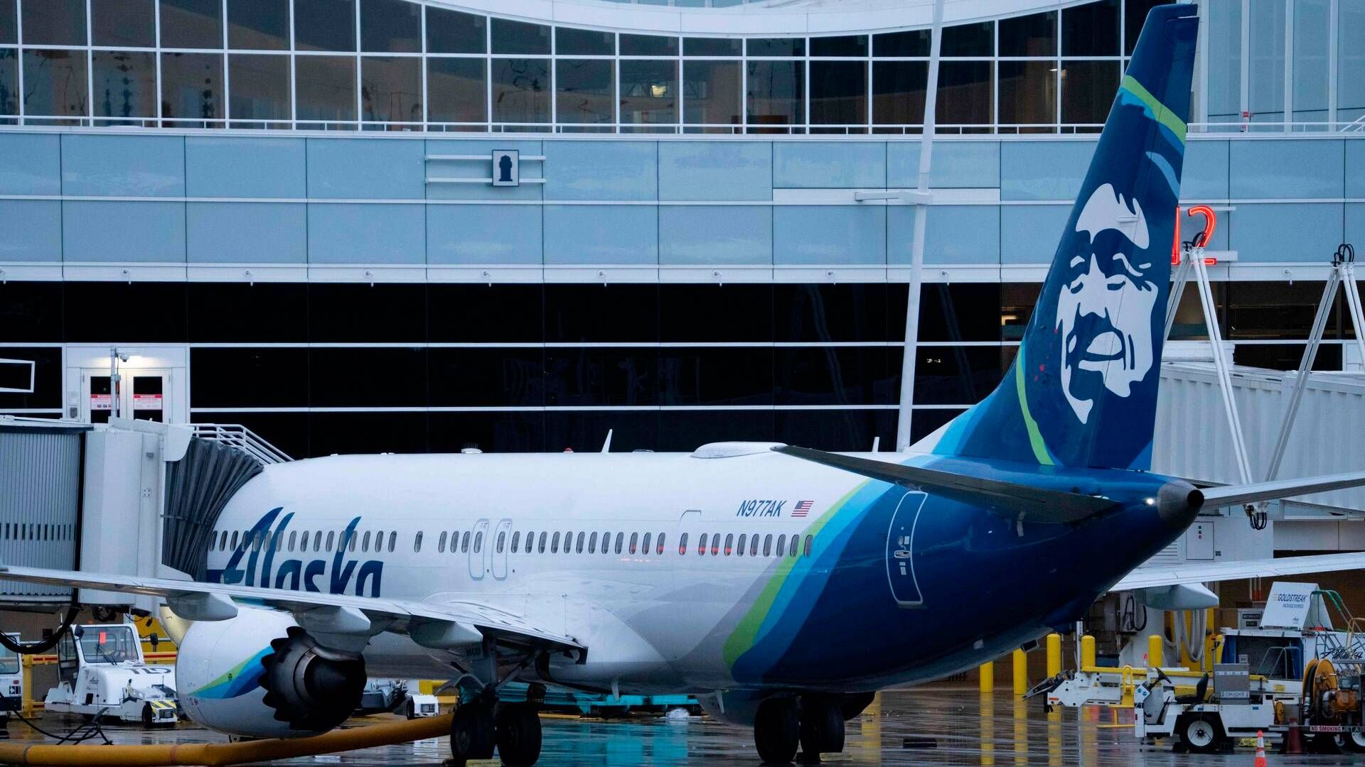 Der var 171 personer ombord på det Boeing-fly fløjet af Alaska Airlines , der mistede et vindue, som blev blæst ud i luften. Arkivfoto: Stephen Brashear/AFP/Ritzau Scanpix