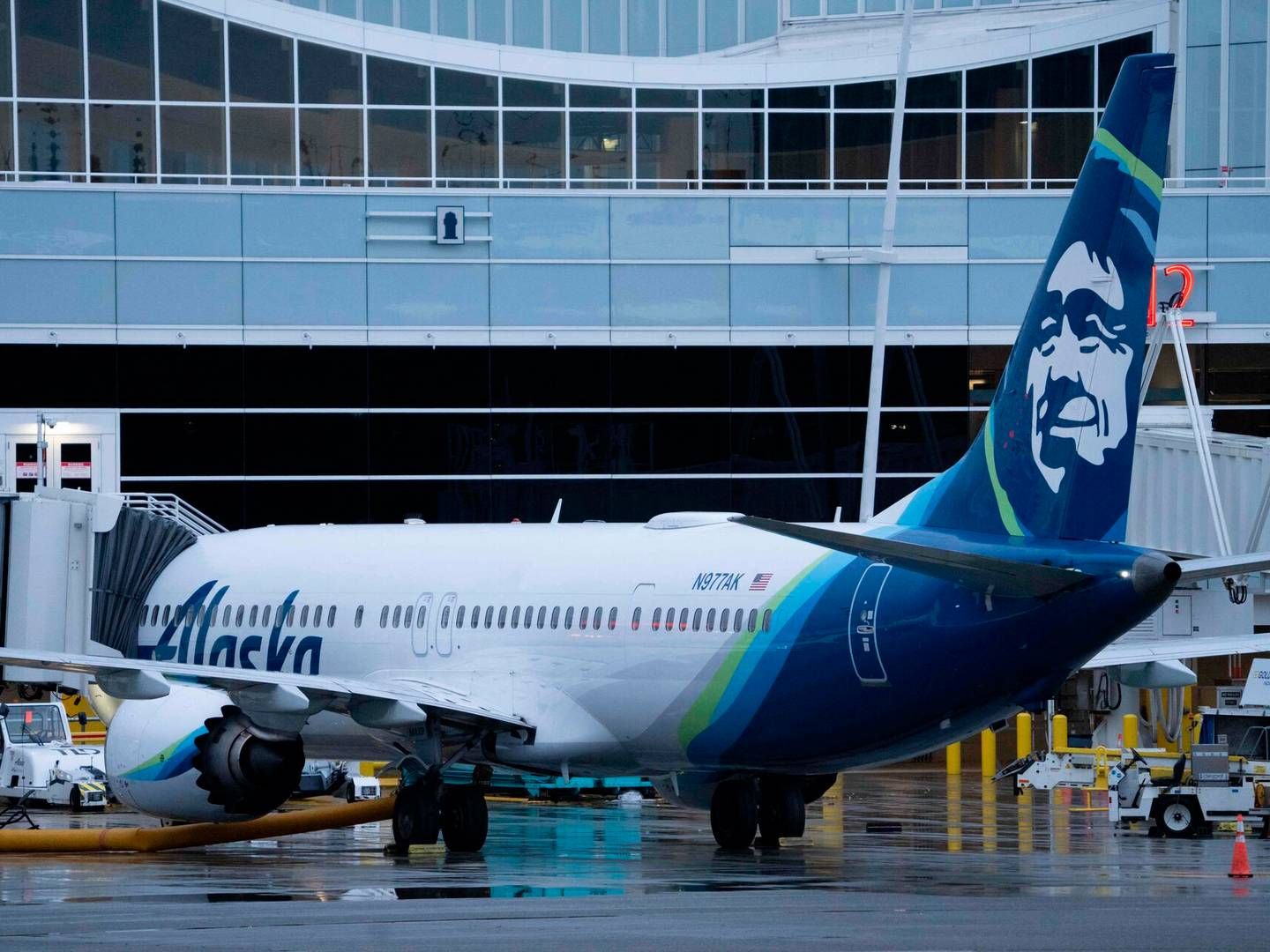 Der var 171 personer ombord på det Boeing-fly fløjet af Alaska Airlines , der mistede et vindue, som blev blæst ud i luften. Arkivfoto: Stephen Brashear/AFP/Ritzau Scanpix