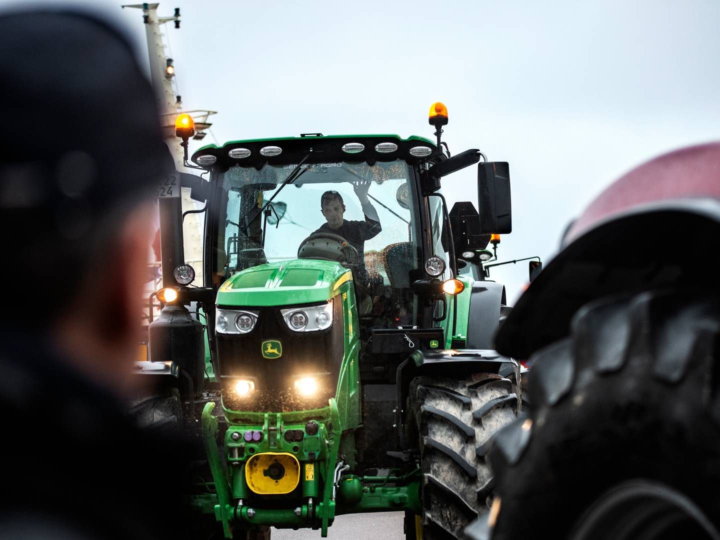 Tyske landmænd vil i lighed med andre faggrupper protestere den kommende uge. Præcis som det skete i Danmark her på fotoet i 2020, kort efter regeringens beslutning om at aflive alle mink. | Foto: Annika Byrde