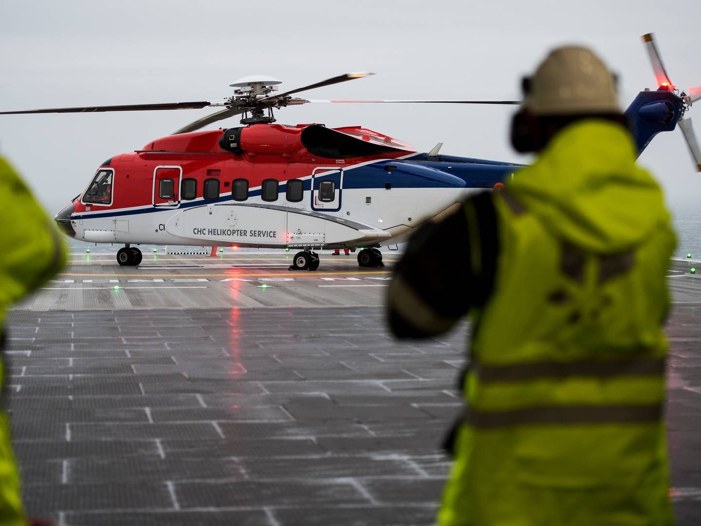 TAR GREP: Shell Norge har gjennom sin kontrakt med CHC leid et helikopter fra Polen som de skal bruke gjennom 2024. | Foto: Carina Johansen / NTB