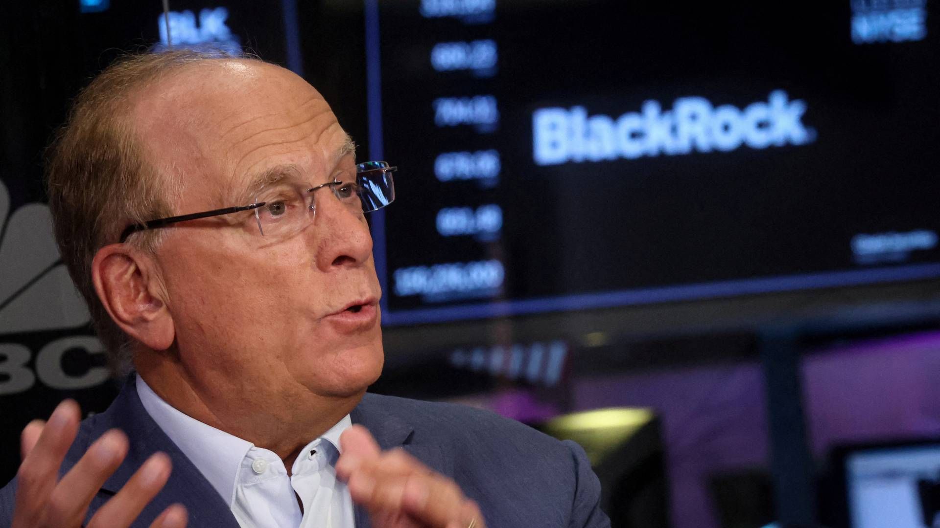 Larry Fink, Chairman and CEO of BlackRock, speaks during an interview with CNBC on the floor of the New York Stock Exchange (NYSE) | Photo: Brendan Mcdermid/Reuters/Ritzau Scanpix