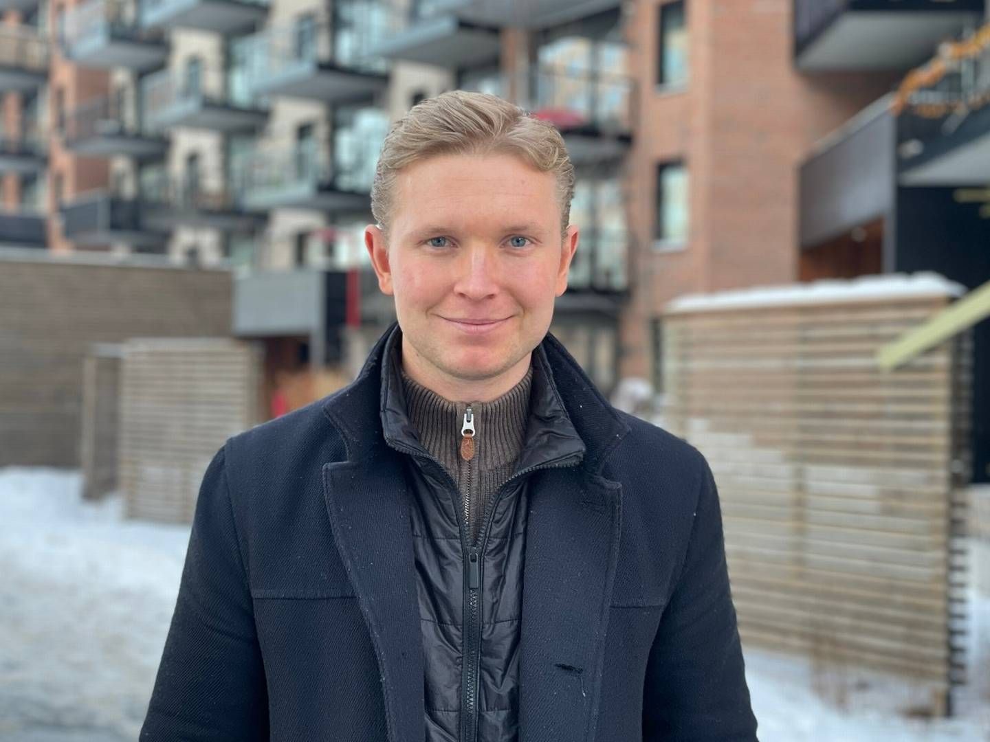 MÅ SKILLE SEG UT: Daglig leder for Quality Living, Filip Åkerholt mener det er viktig å skille seg ut for å skape interesse i nyboligsalget. | Foto: Quality Living