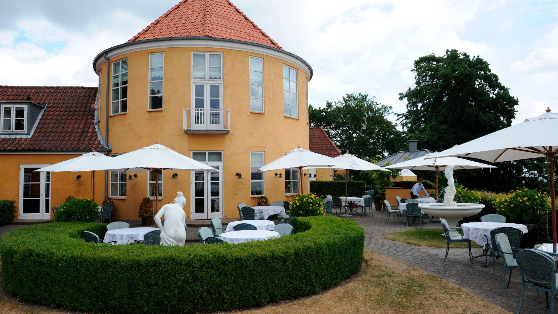 Tæt på den tyske grænse ligger hotellet ud til Flensborg Fjord ved byen Kollund i Sønderjylland. | Foto: Carsten Andreasen/Ritzau Scanpix