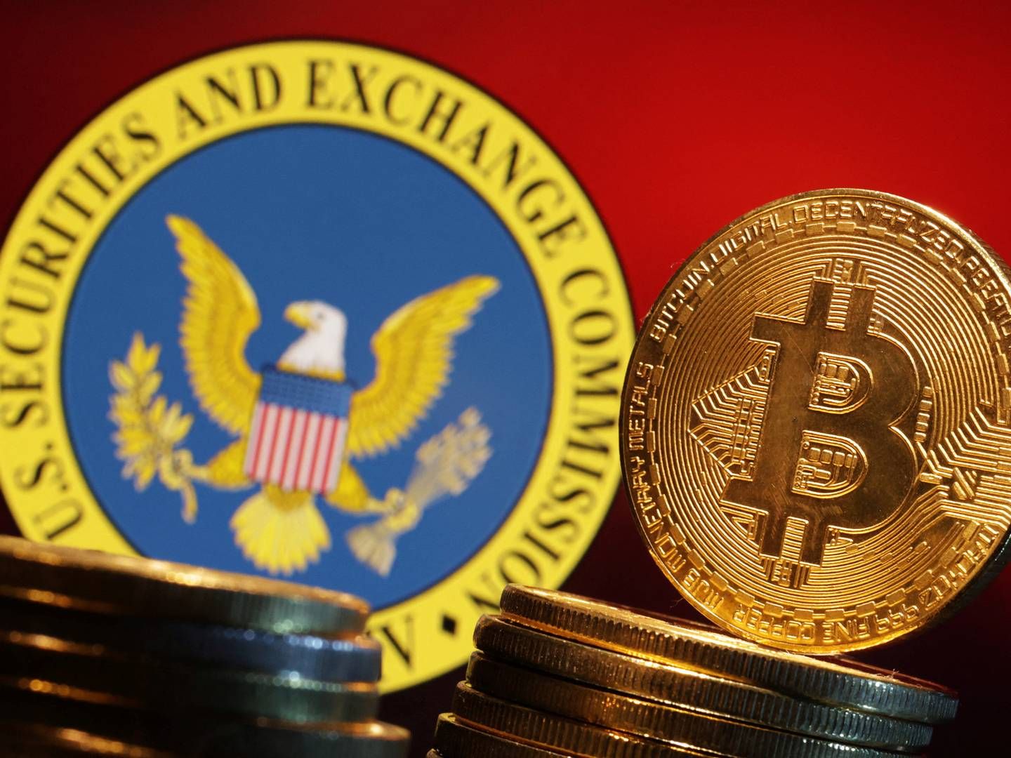 The first US EFTs investing directly in bitcoin went live on Thursday after the US Securities and Exchange Commission gave it the green light. | Photo: Dado Ruvic/Reuters/Ritzau Scanpix