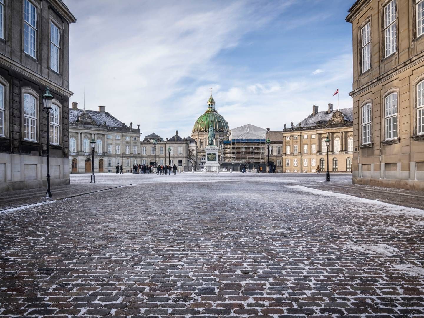 Amalienborg i København er den primære residens for det danske kongehus. Gennem tiden er slottets fire palæer løbende blev renoveret. | Foto: Thomas Traasdahl