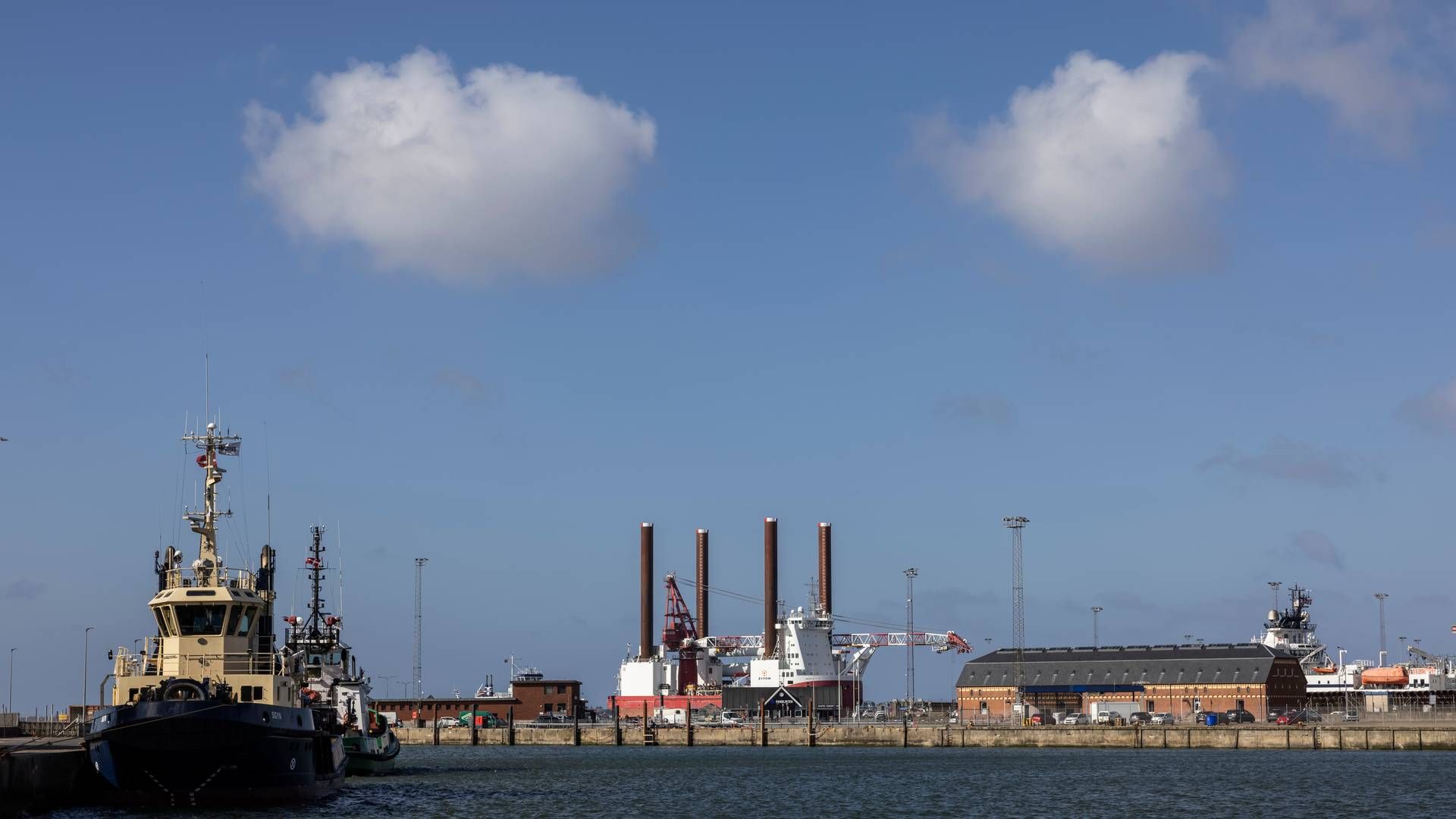 Esbjerg Havn, hvor Jutlandia Terminal har til huse. | Foto: Joachim Ladefoged/Ritzau Scanpix