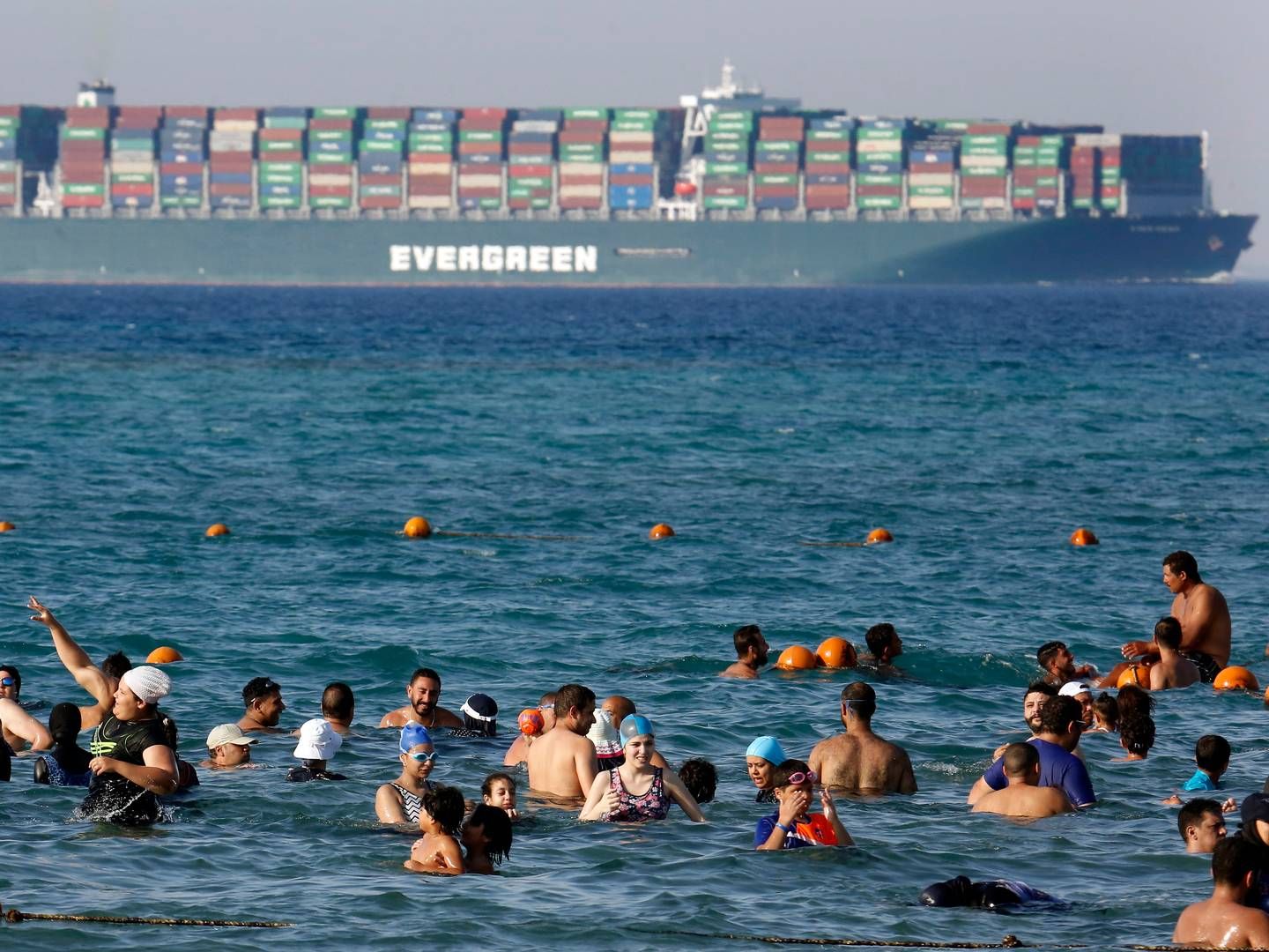 The capacity of the container fleet has decreased significantly since the first shipping lines rerouted south of Africa. | Photo: Amr Nabil/AP/Ritzau Scanpix