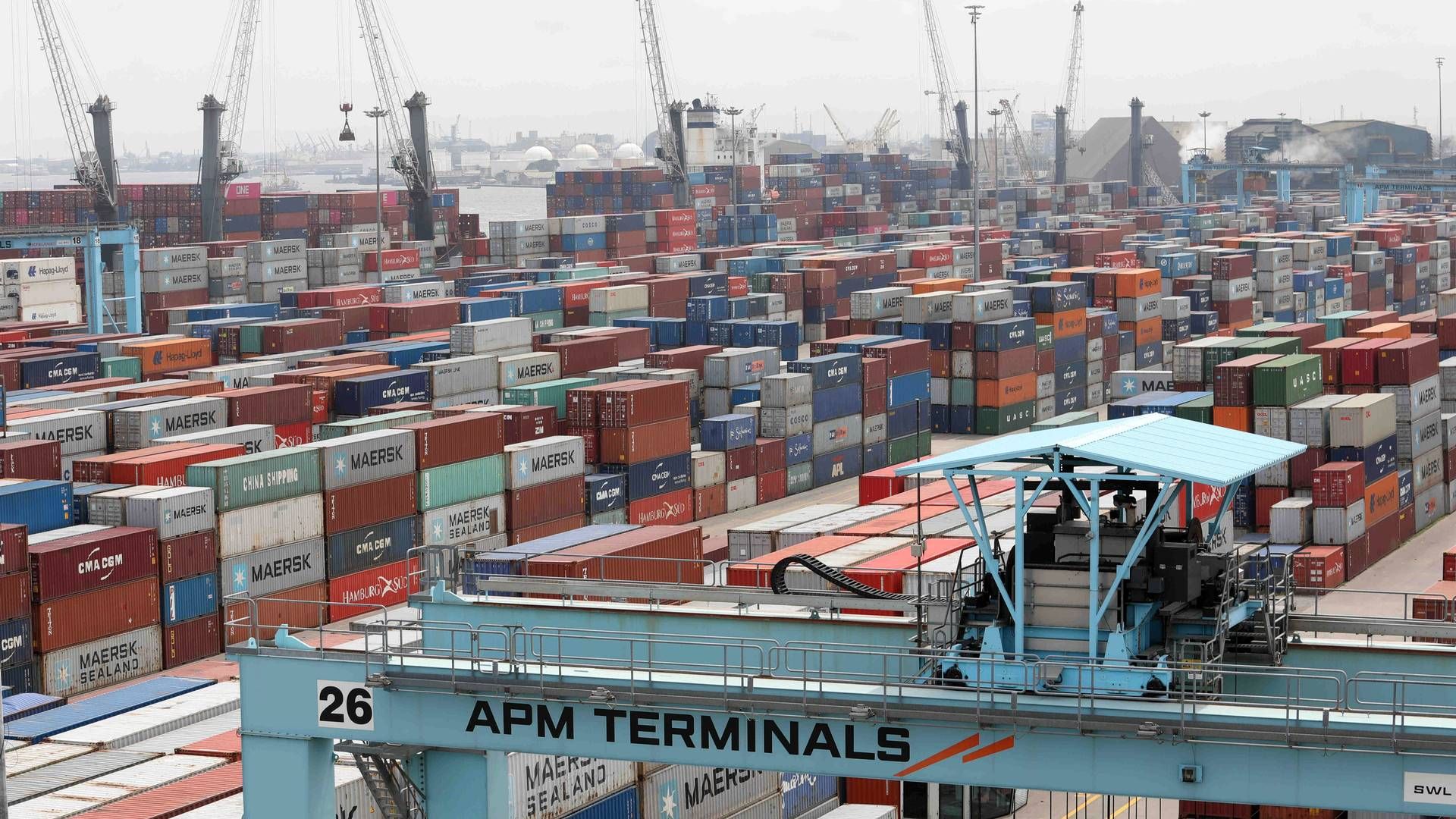 Fremover skal APM Terminals drive et område på 200 hektar i containerhavnen Plaquemines Port, Harbor and Terminal District i Louisiana. | Foto: Temilade Adelaja/Reuters/Ritzau Scanpix