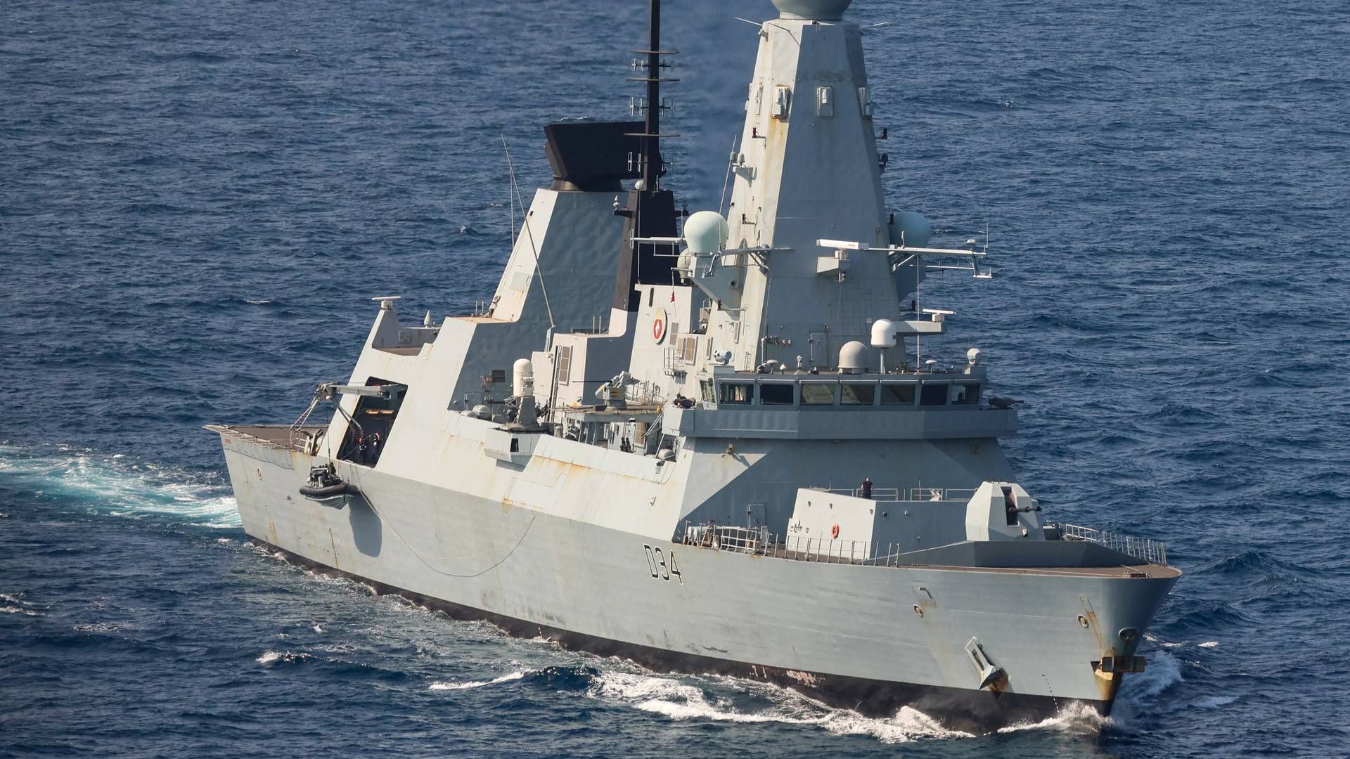 Sources in Brussels are unanimously reporting that a new EU operation in the Red Sea is expected to be adopted in February. The new EU operation will accompany the British HMS Diamond (photo), among others. | Photo: Lphot Chris Sellars/Reuters/Ritzau Scanpix
