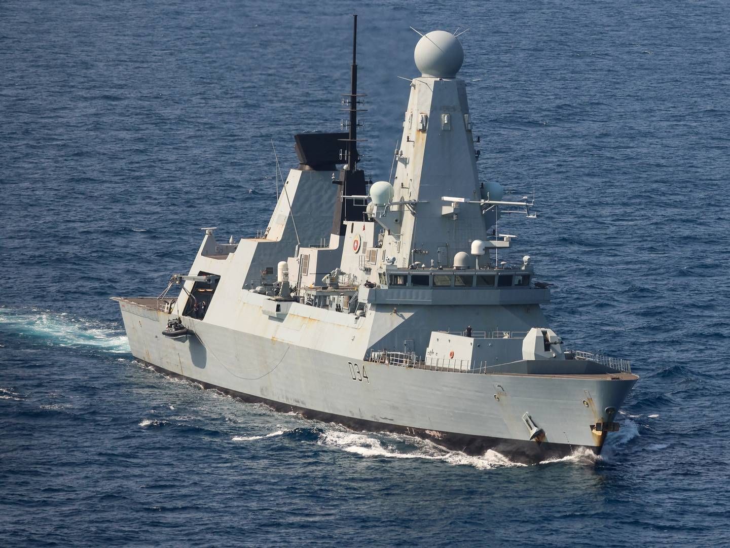 Sources in Brussels are unanimously reporting that a new EU operation in the Red Sea is expected to be adopted in February. The new EU operation will accompany the British HMS Diamond (photo), among others. | Photo: Lphot Chris Sellars/Reuters/Ritzau Scanpix