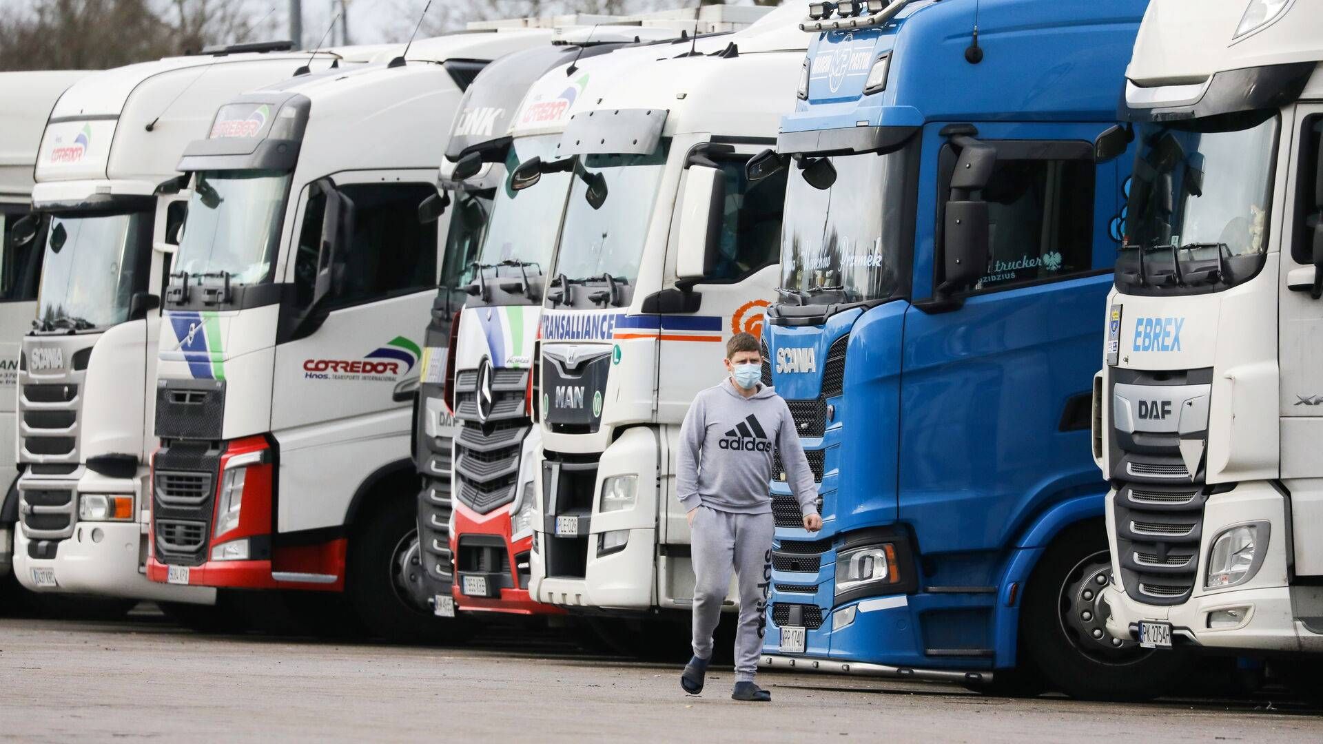 90 af salget af nye lastbiler skal være nulemission i 2040 ifølge en ny EU-aftale. | Foto: Simon Dawson/Reuters/Ritzau Scanpix