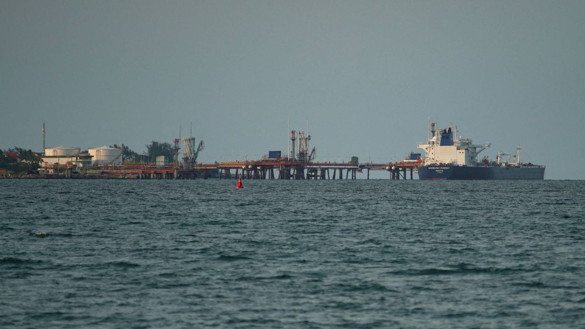 Tanskib fragter russisk olie, der er pålagt sanktioner som følge af Ruslands invasion af Ukraine. | Foto: Alexandre Meneghini/Reuters/Ritzau Scanpix