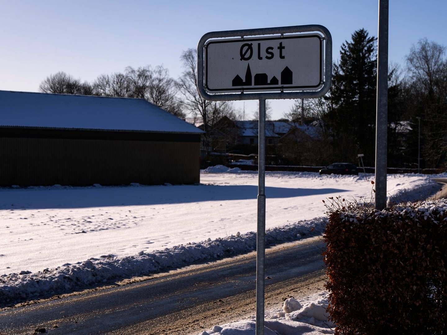 Grunden i Ølst, hvor Nordic Waste har renset forurenet jord og som hærges af et omsiggribende jordsred, ejes af søsterselskabet DSH Recycling. | Foto: Bo Amstrup