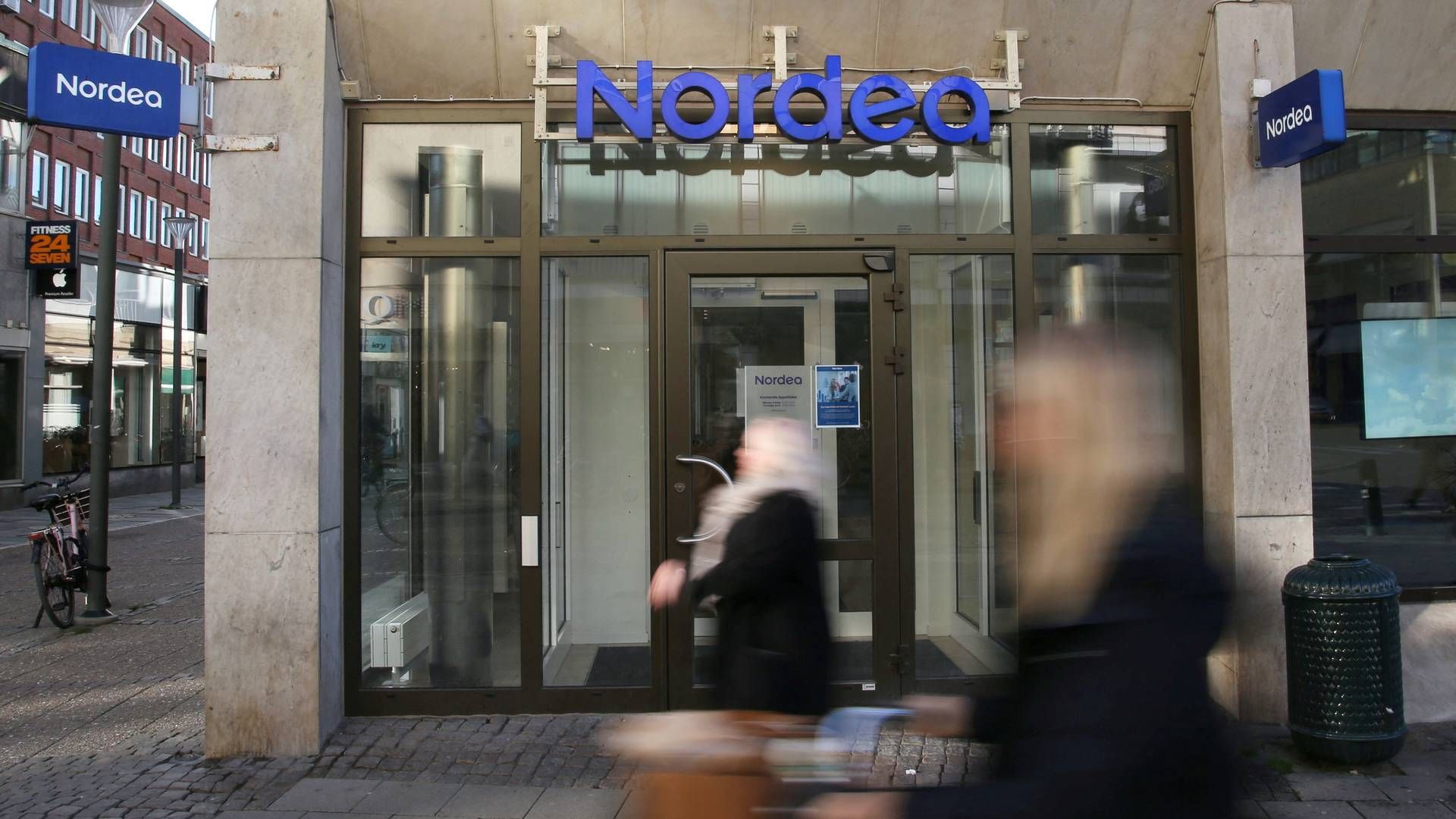 En Nordea-filial i Lund, Sverige. Arkivfoto. | Foto: Tom Little/Reuters/Ritzau Scanpix